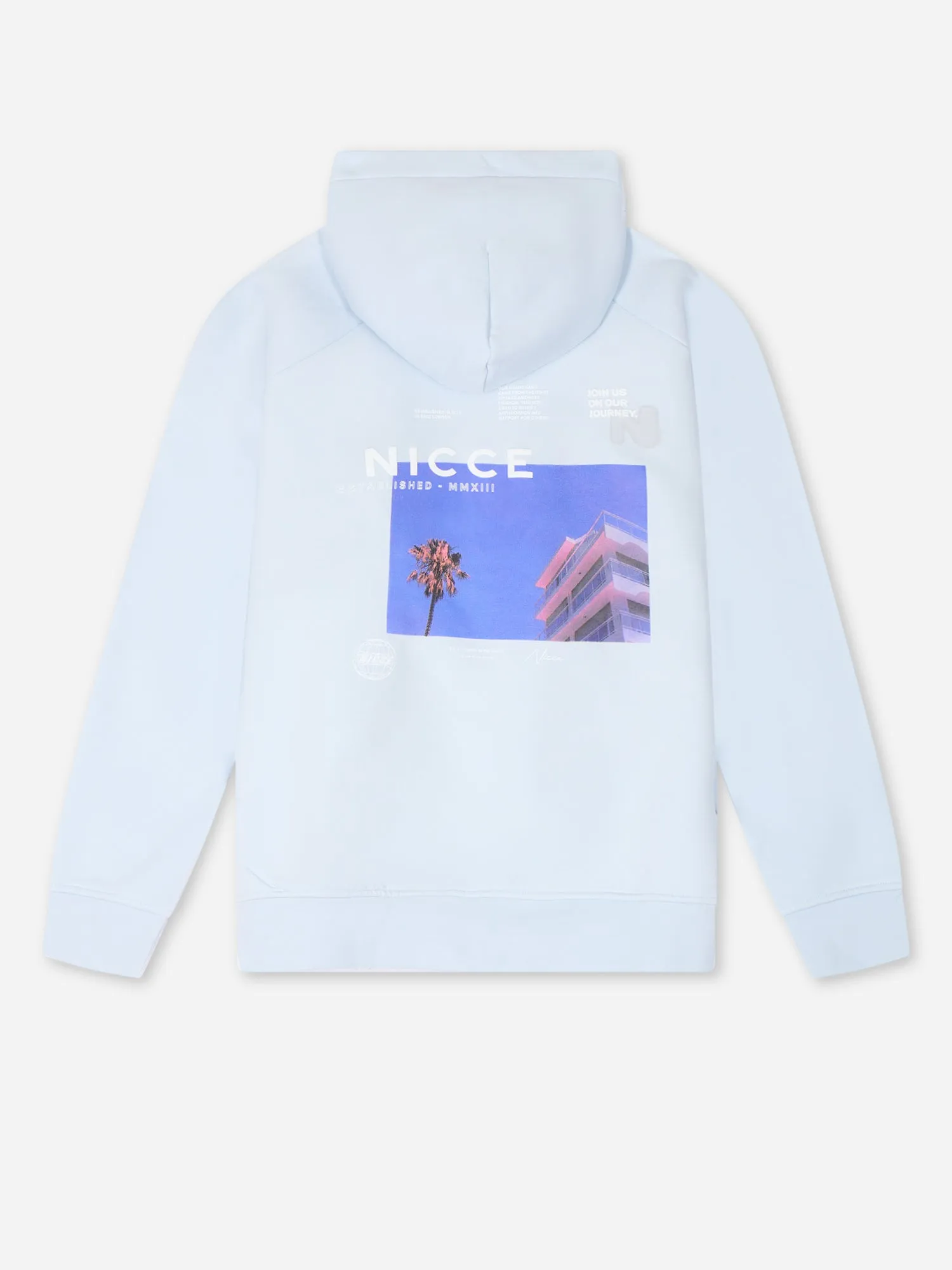 NICCE Mens Resort Hoodie | Skyway Blue sold by Nicce product image thumbnail 3