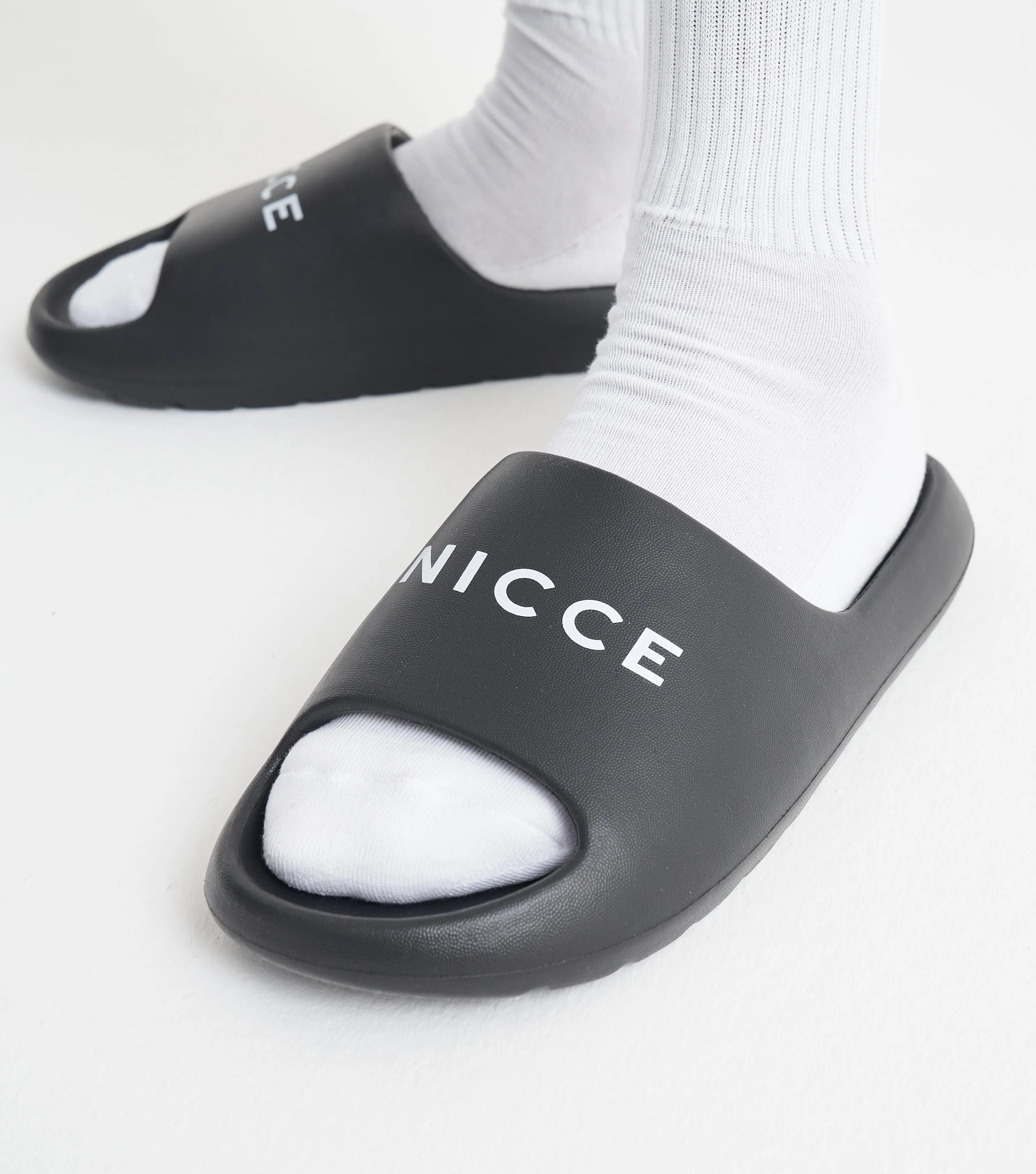 NICCE Mens Rephia Sliders | Black sold by Nicce product image thumbnail 3