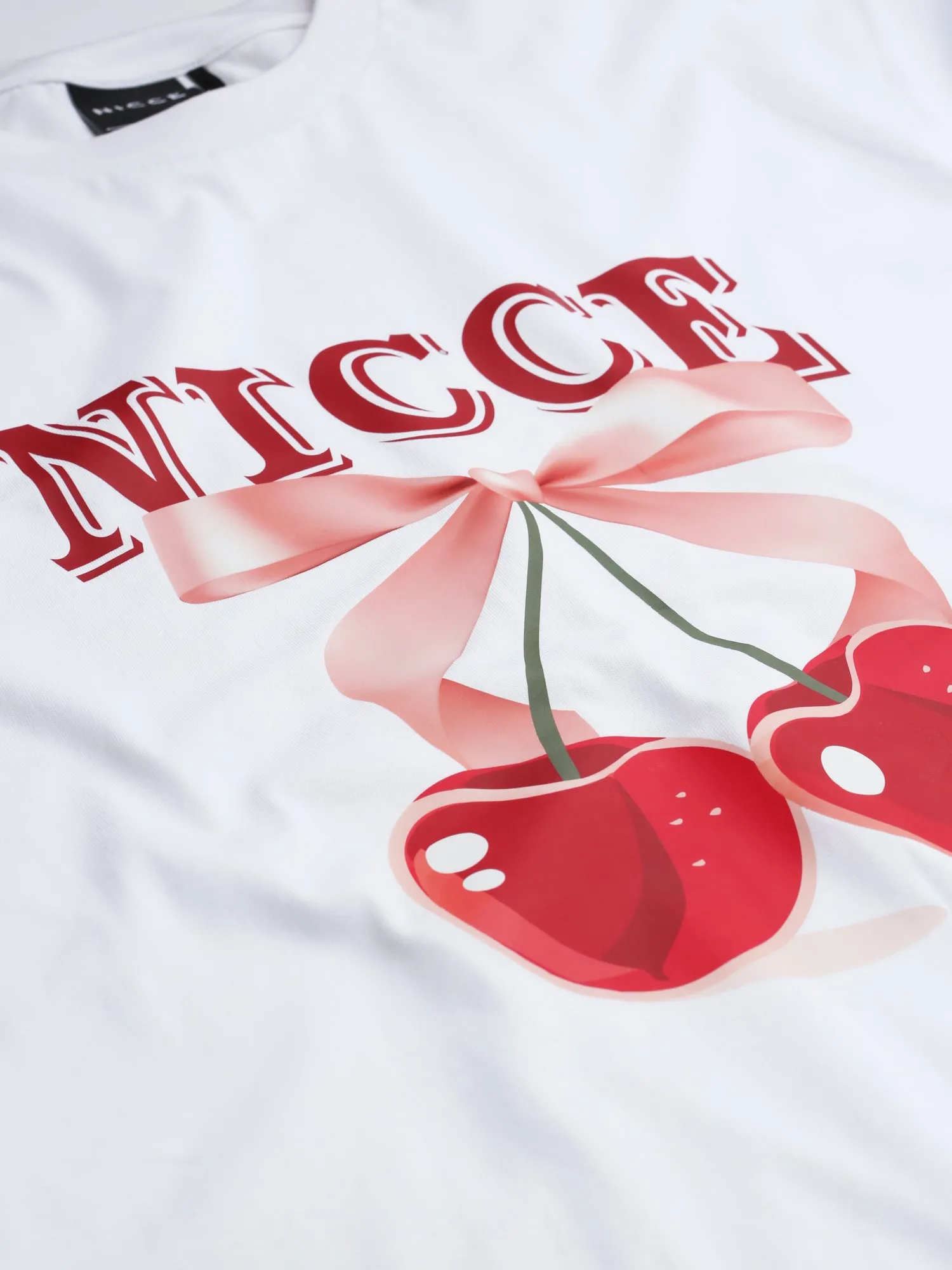 NICCE Womens Cherry T-Shirt | White sold by Nicce product image thumbnail 4
