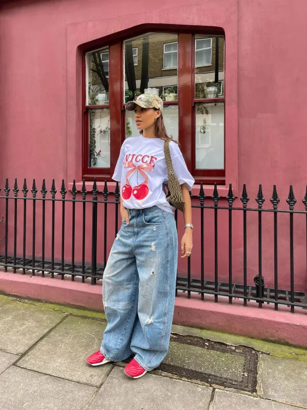 NICCE Womens Cherry T-Shirt | White sold by Nicce