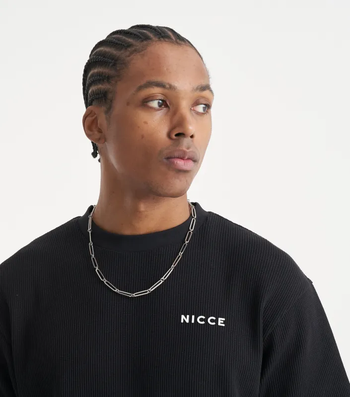 NICCE Mens Waffle T-Shirt | Black sold by Nicce