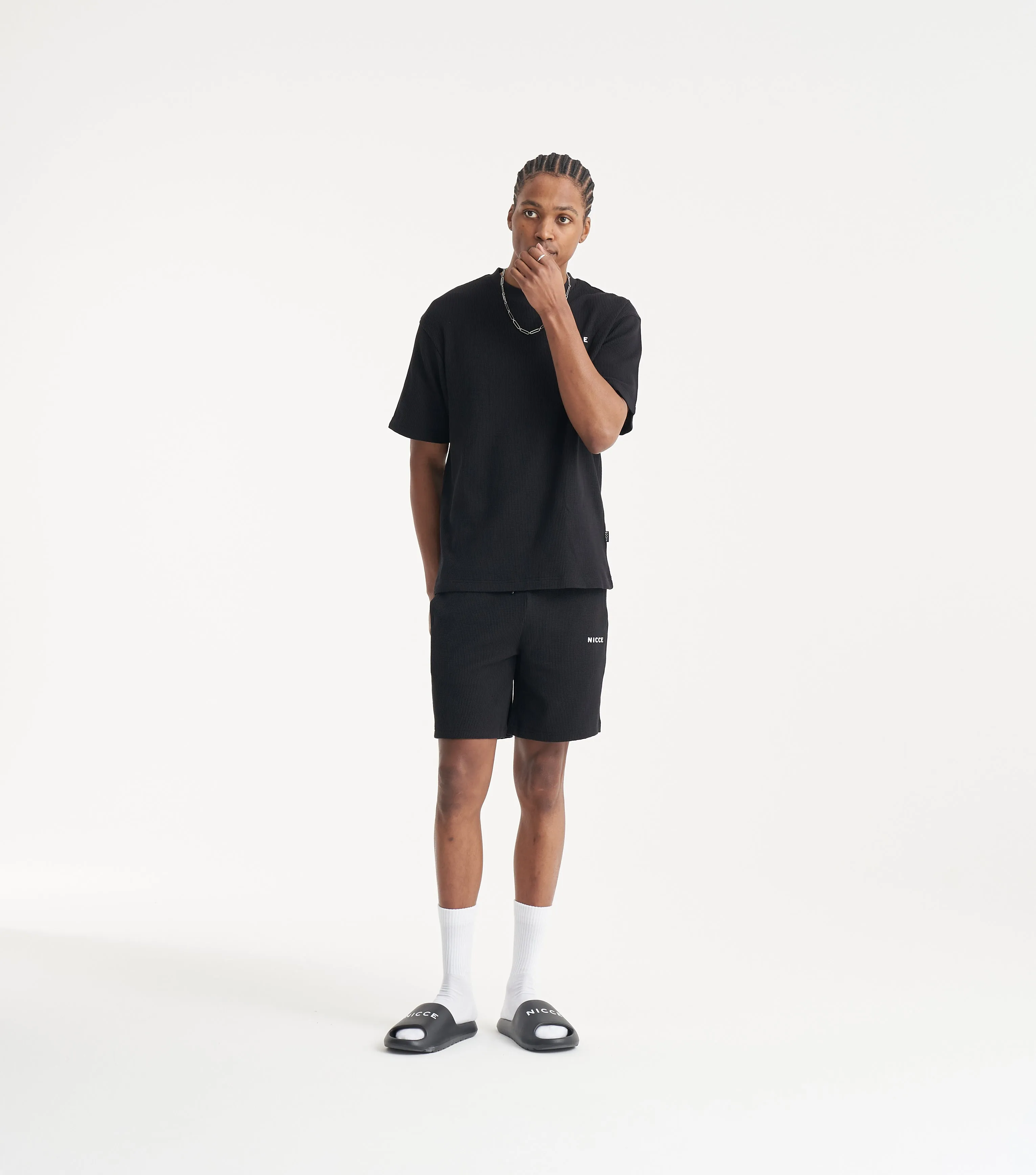 NICCE Mens Waffle T-Shirt | Black sold by Nicce product image thumbnail 3