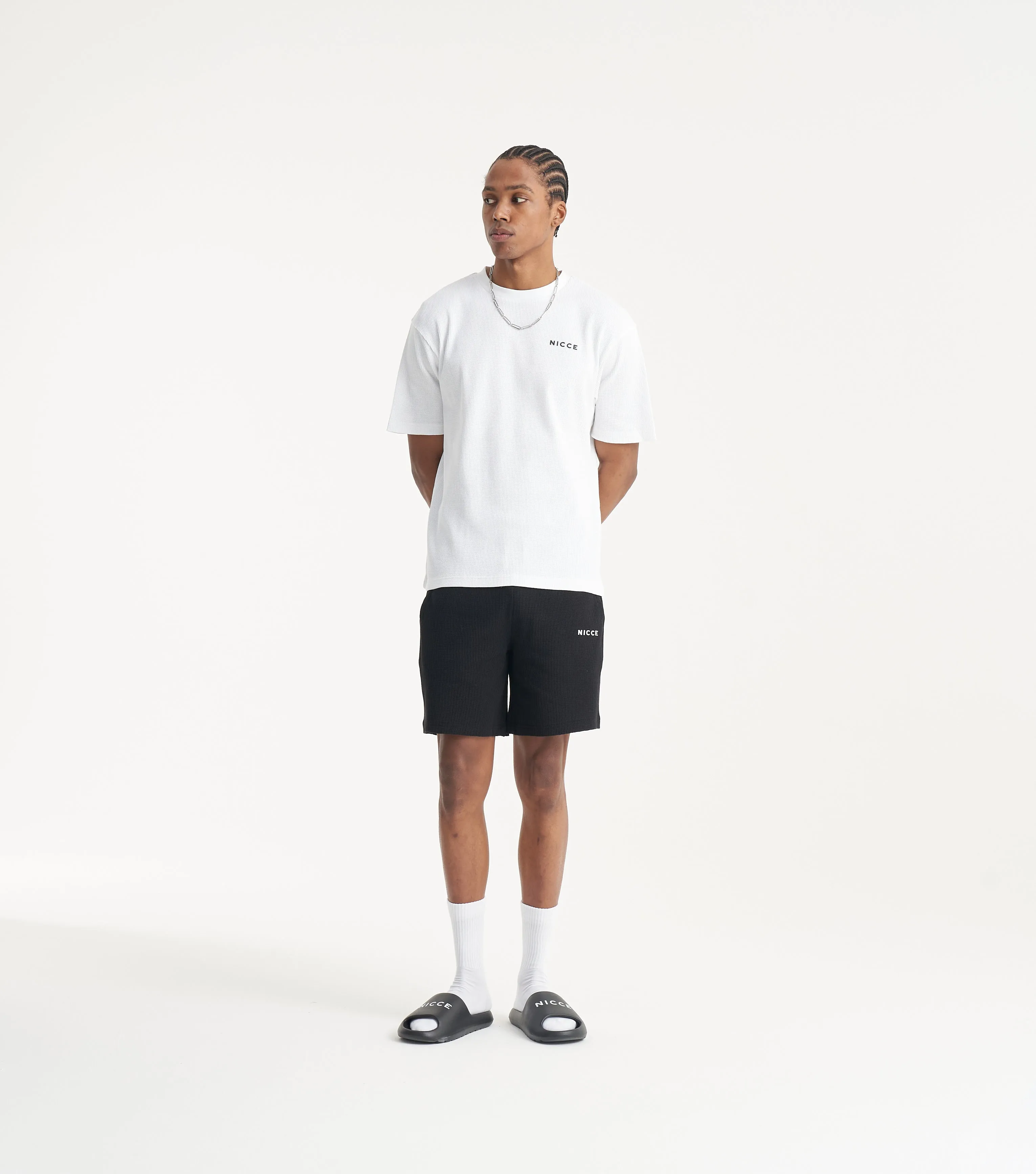 NICCE Mens Waffle T-Shirt | White sold by Nicce product image thumbnail 4