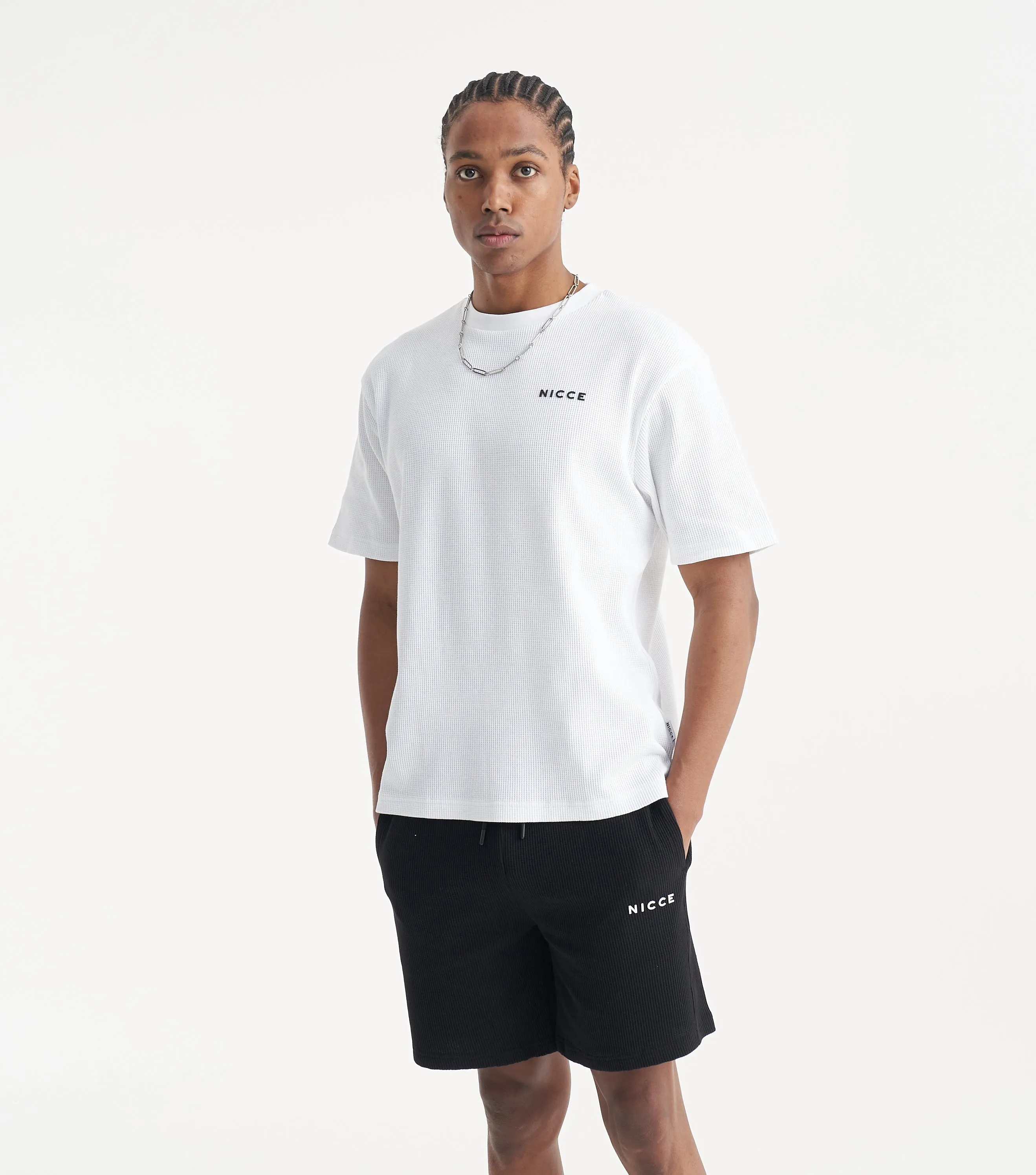 NICCE Mens Waffle T-Shirt | White sold by Nicce product image thumbnail 2