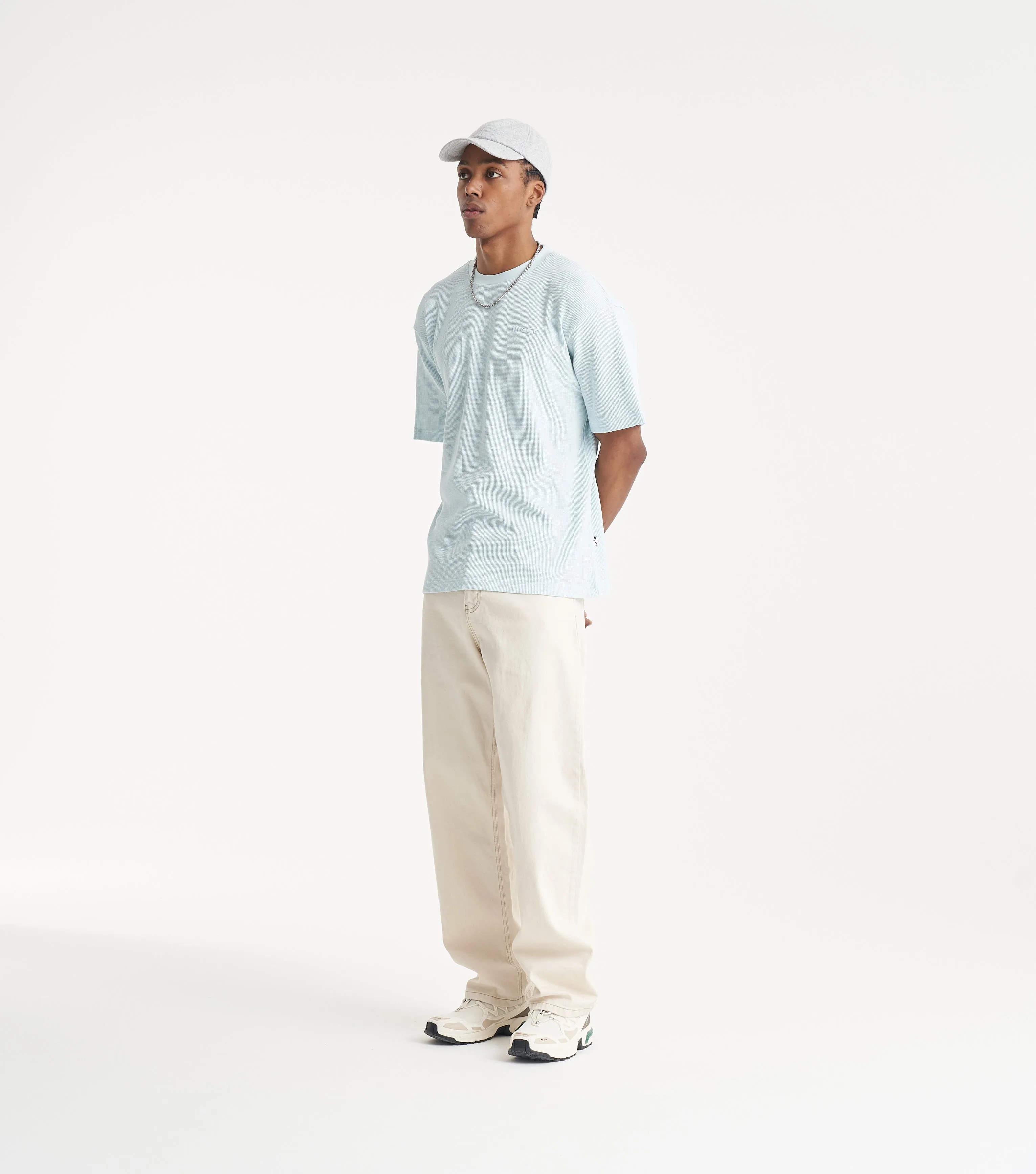 NICCE Mens Waffle T-Shirt | Blue sold by Nicce