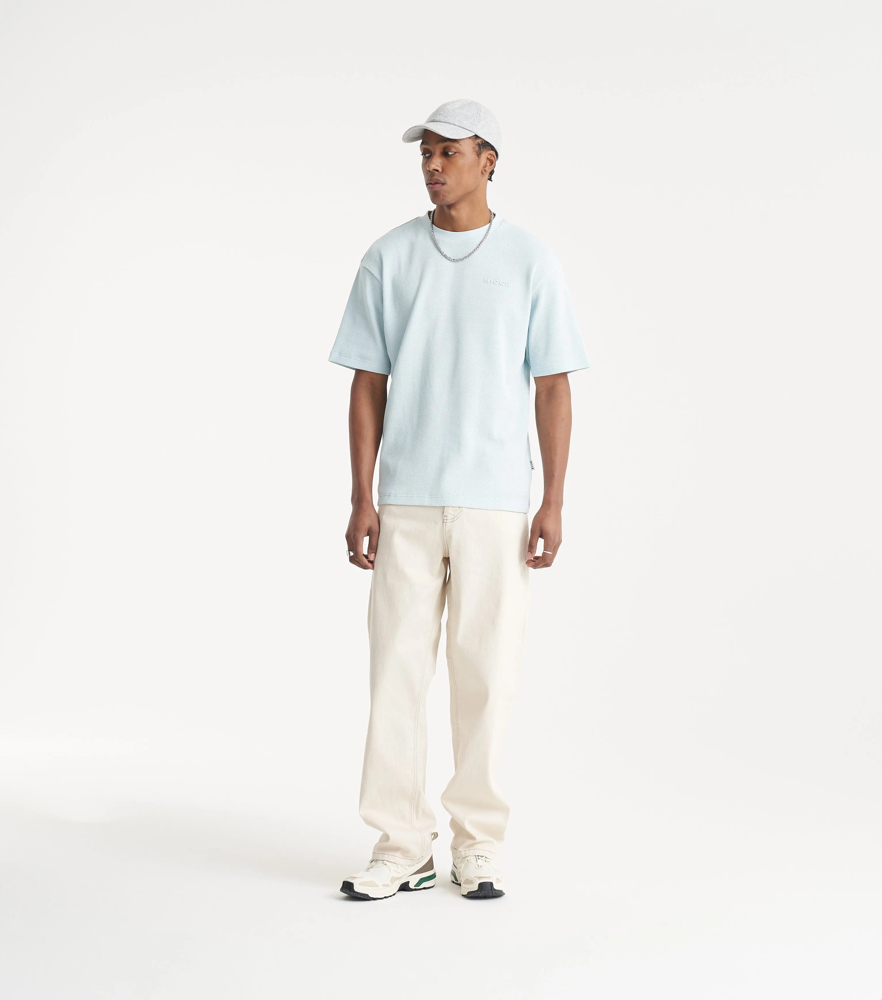 NICCE Mens Waffle T-Shirt | Blue sold by Nicce product image thumbnail 3