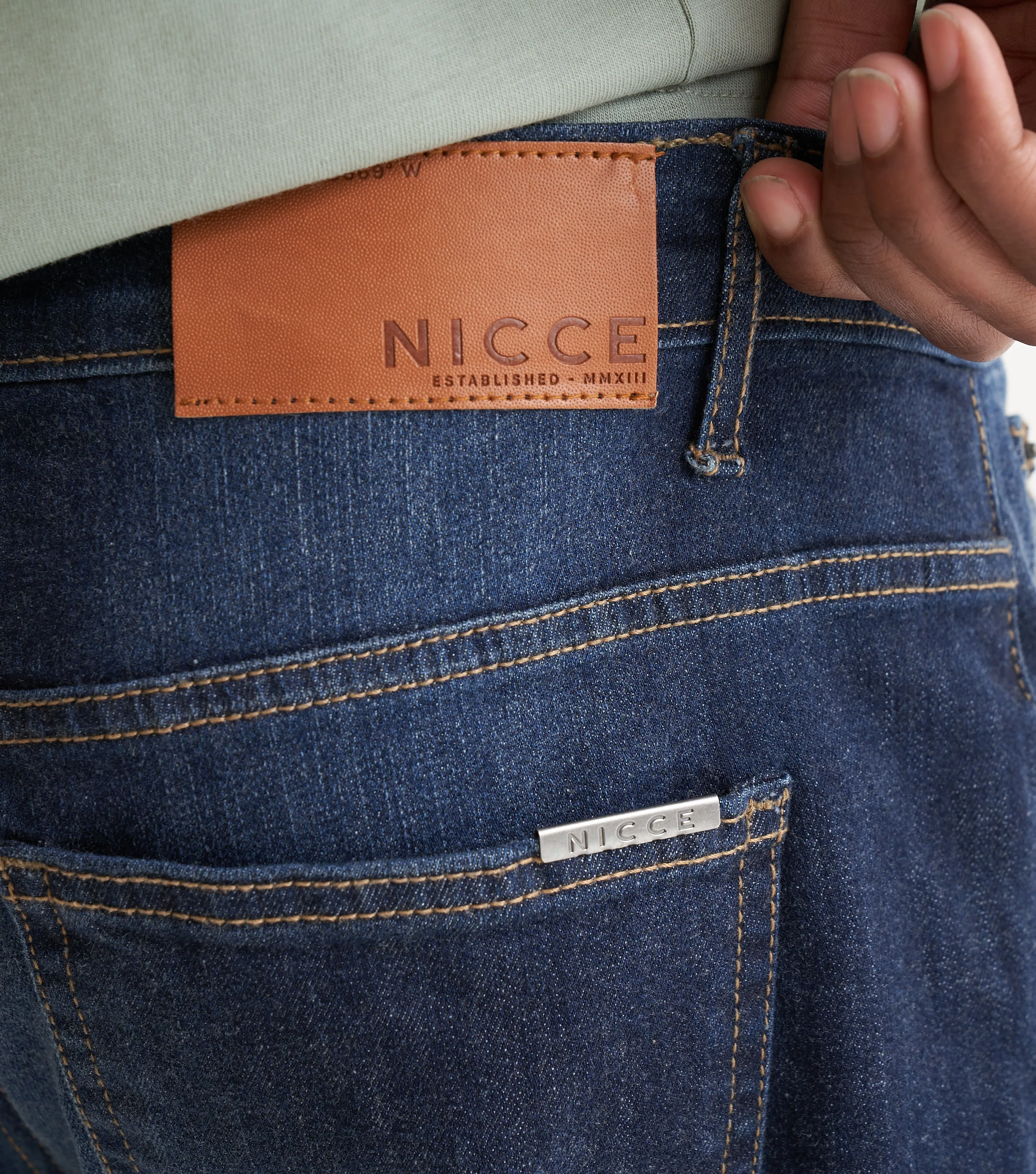 NICCE Mens Enhance Jeans | Blue sold by Nicce product image thumbnail 4