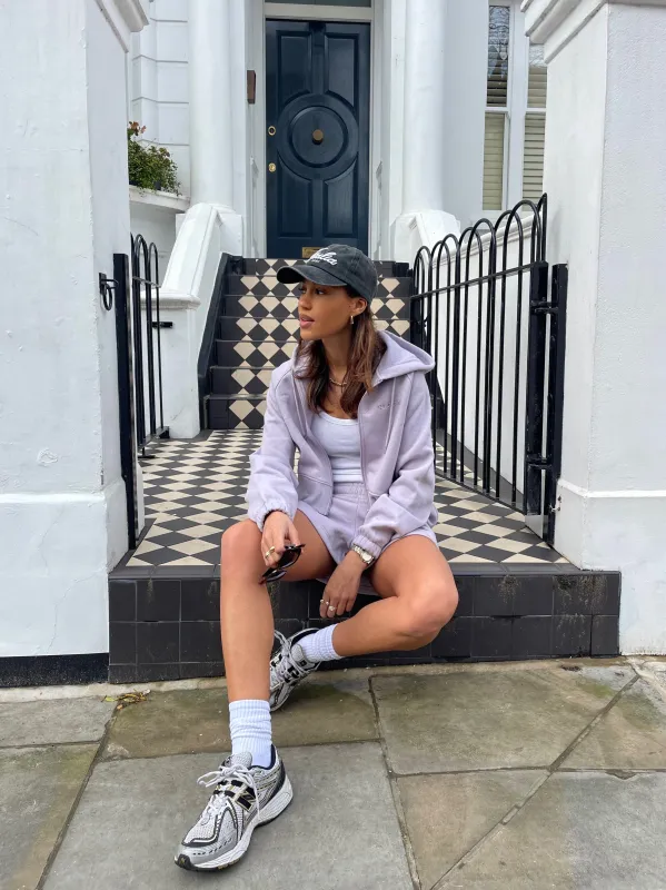 NICCE Womens Ersa Cropped Zip Through Hoodie | Mauve sold by Nicce