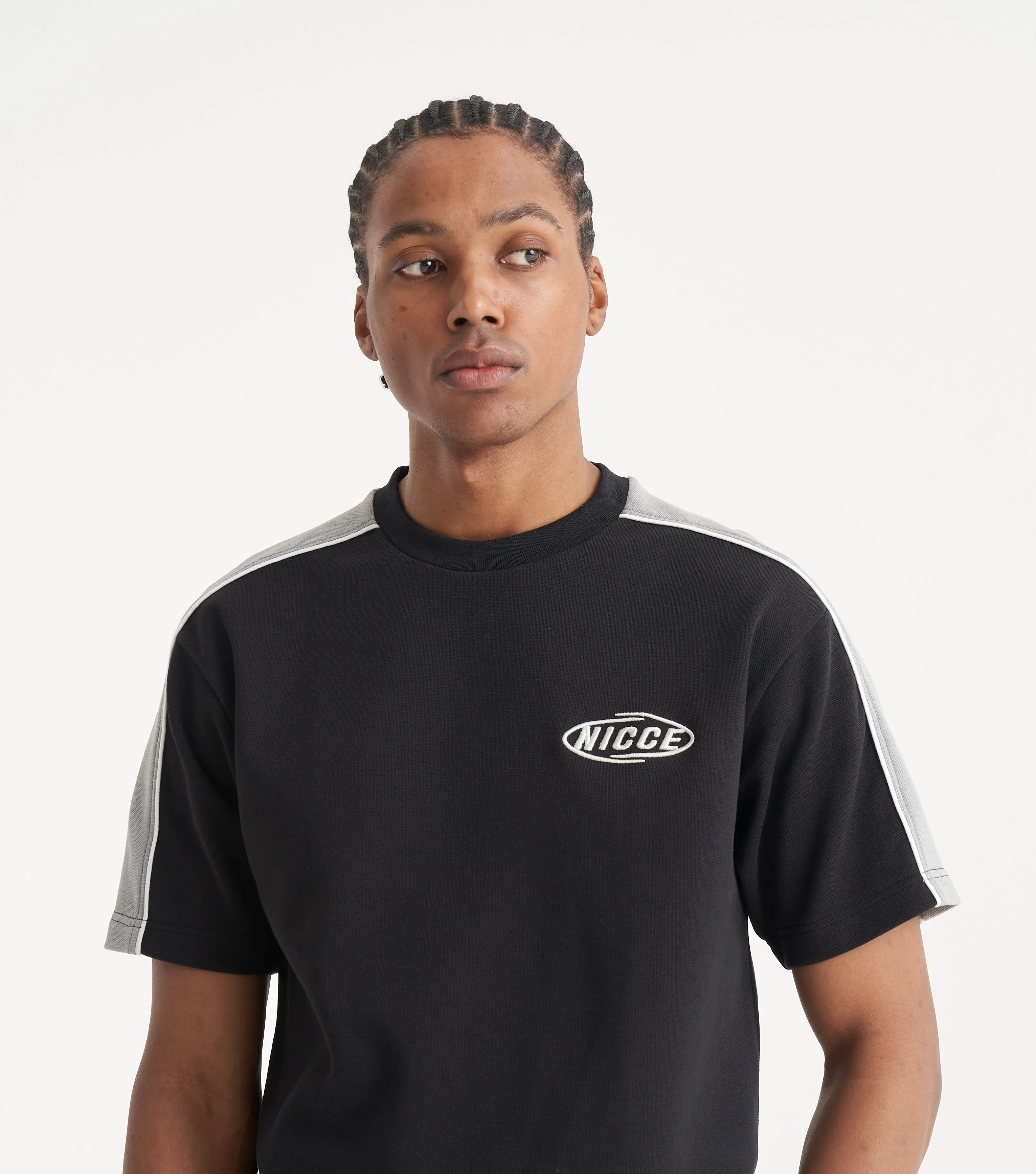 NICCE Mens Revolve T-Shirt & Short Set| Black sold by Nicce product image thumbnail 3