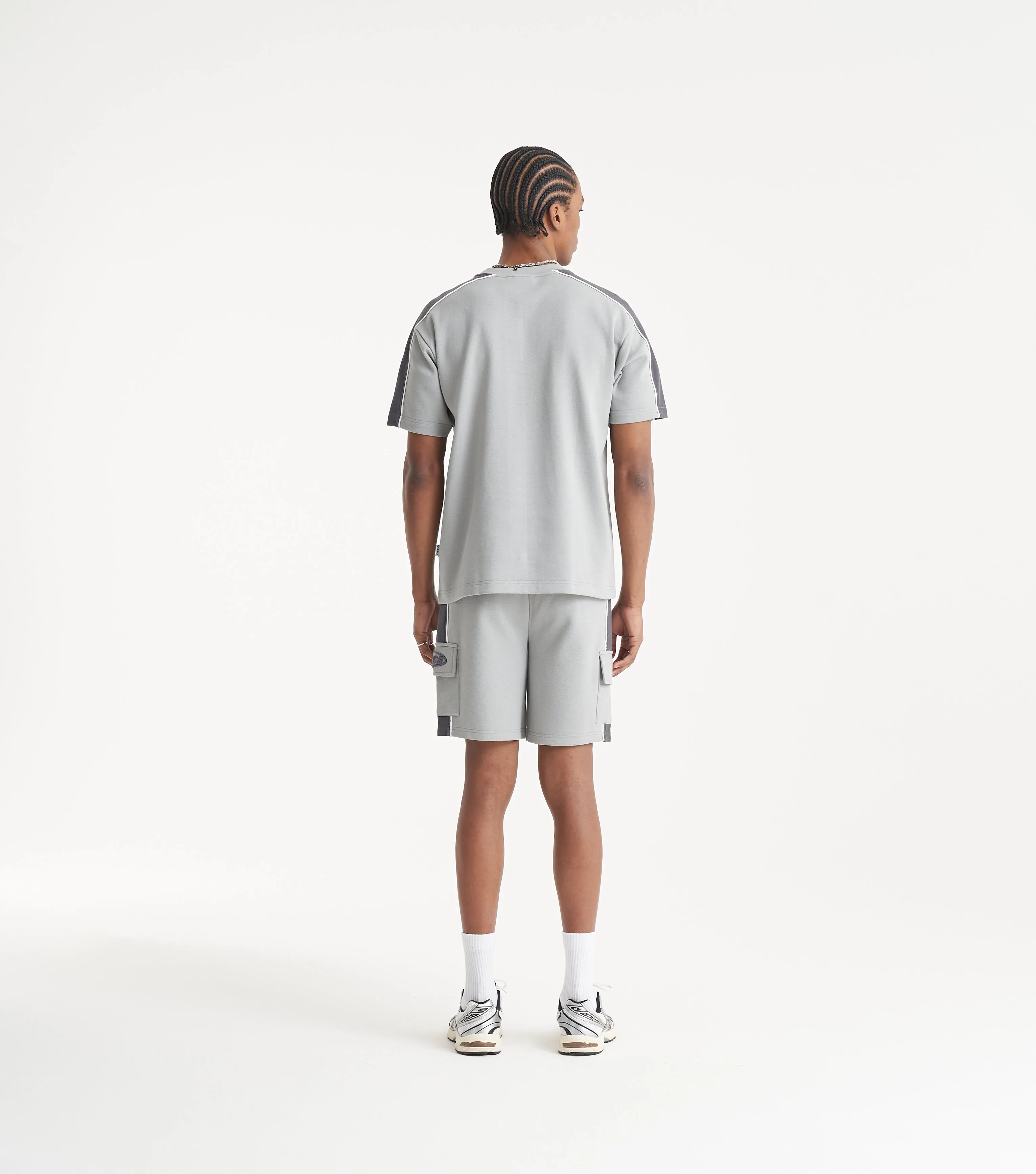 NICCE Mens Revolve T-Shirt & Short Set | Grey sold by Nicce product image thumbnail 3