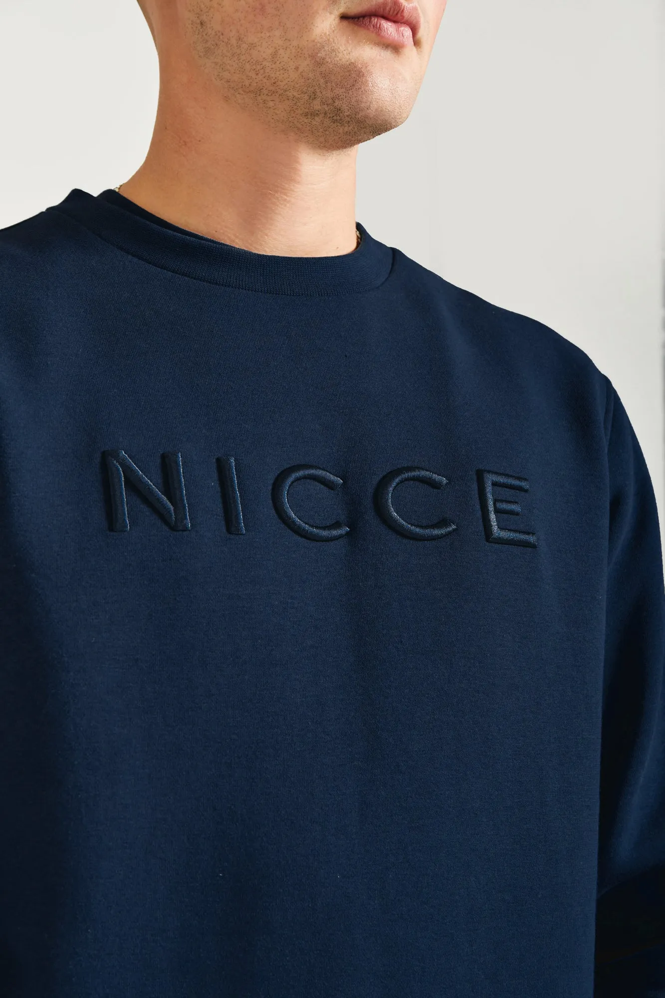 NICCE Mens Mercury Sweatshirt | Navy sold by Nicce product image thumbnail 3