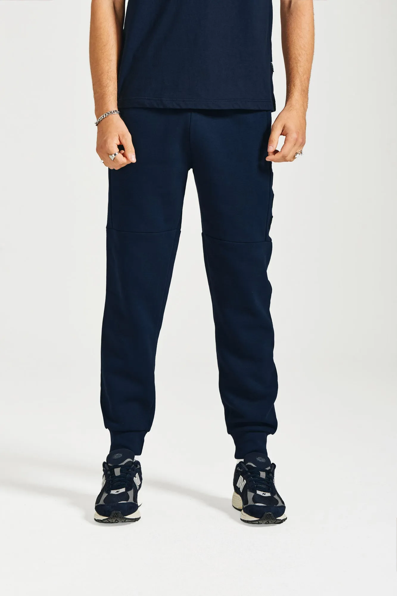 NICCE Mens Mercury Sweat & Jogger Tracksuit Set | Navy sold by Nicce product image thumbnail 4