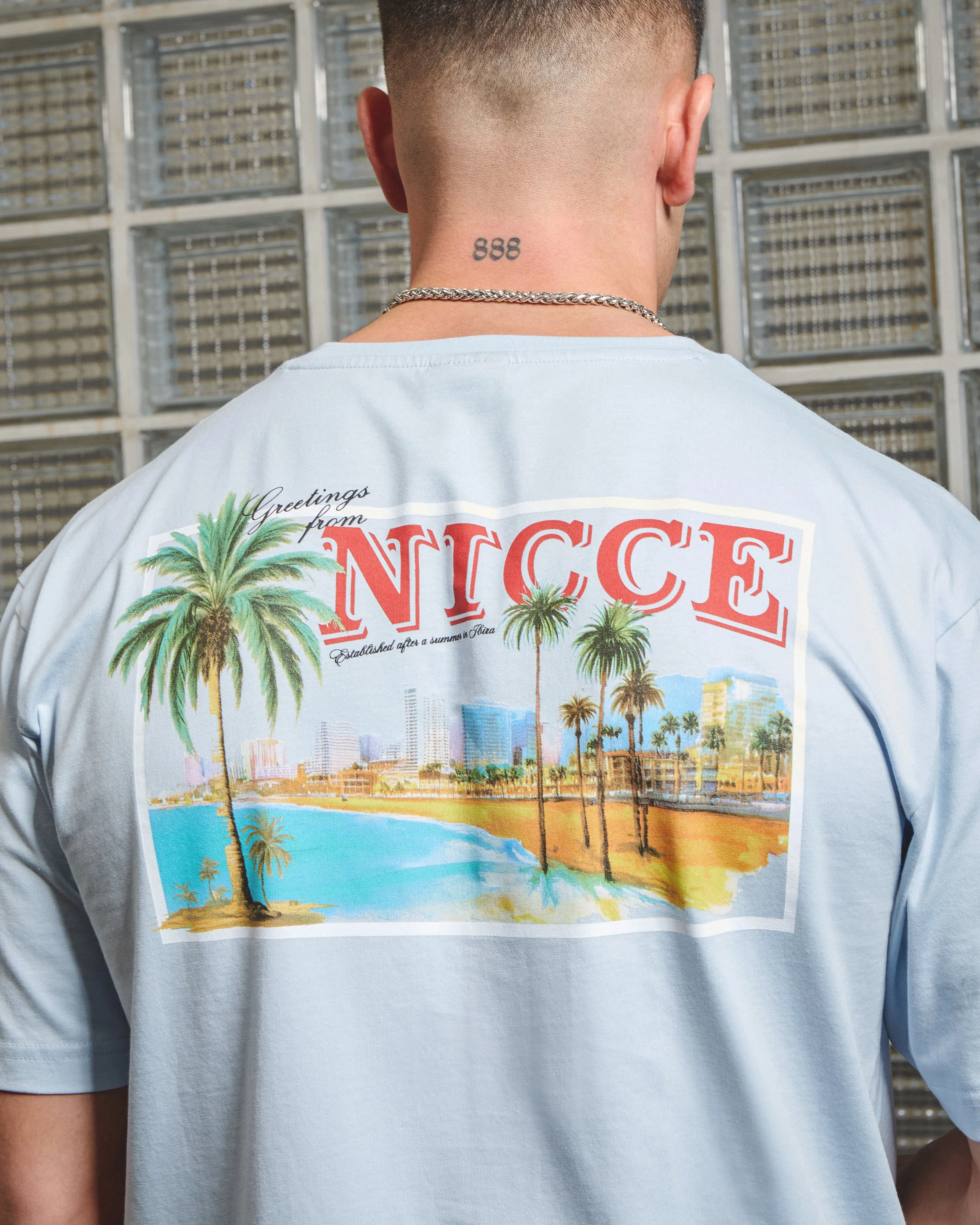 NICCE Mens Sojourn T-Shirt | Skyway Blue sold by Nicce product image thumbnail 2