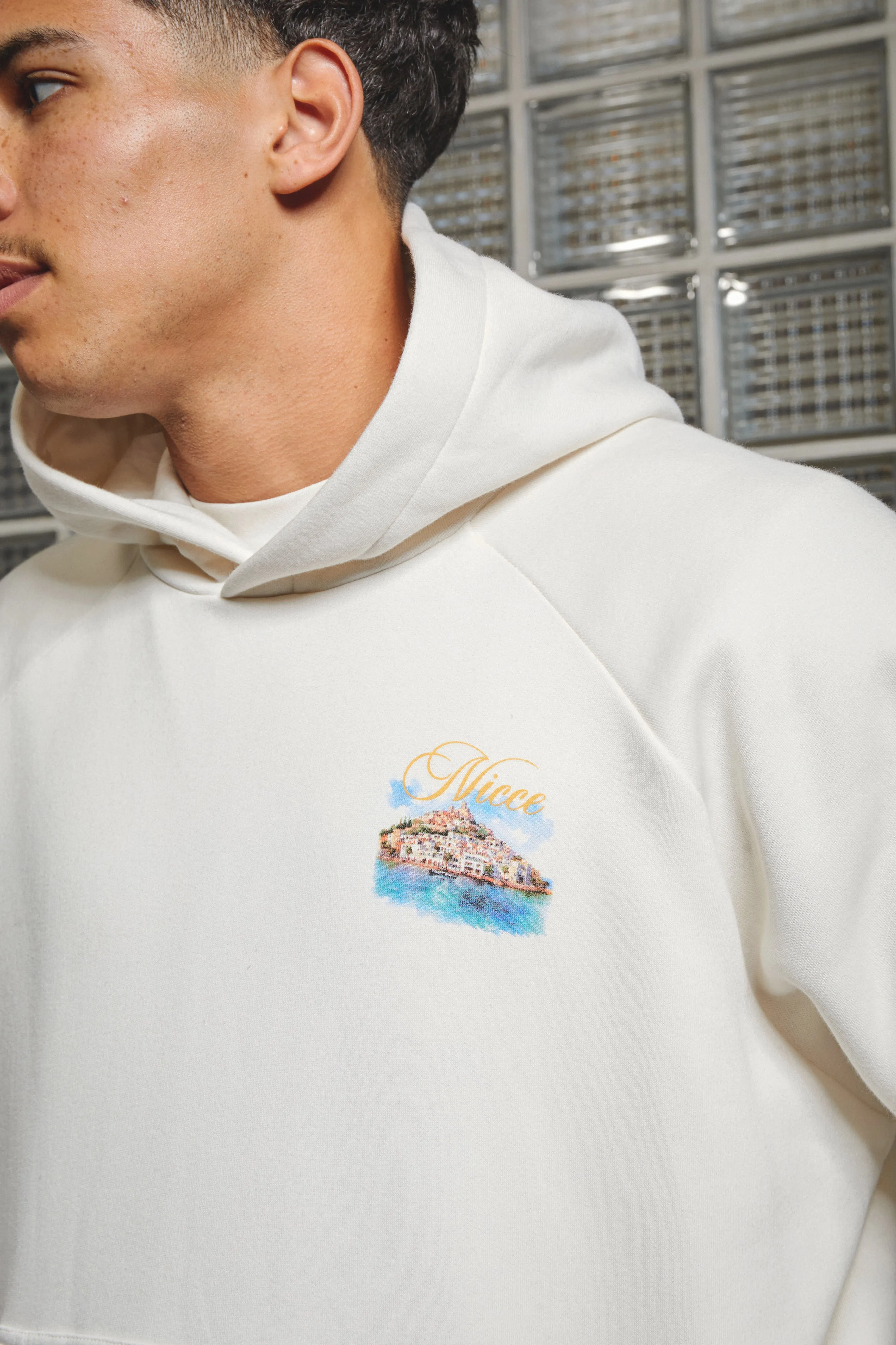 NICCE Mens Riviera Hoodie | Snow White sold by Nicce product image thumbnail 4