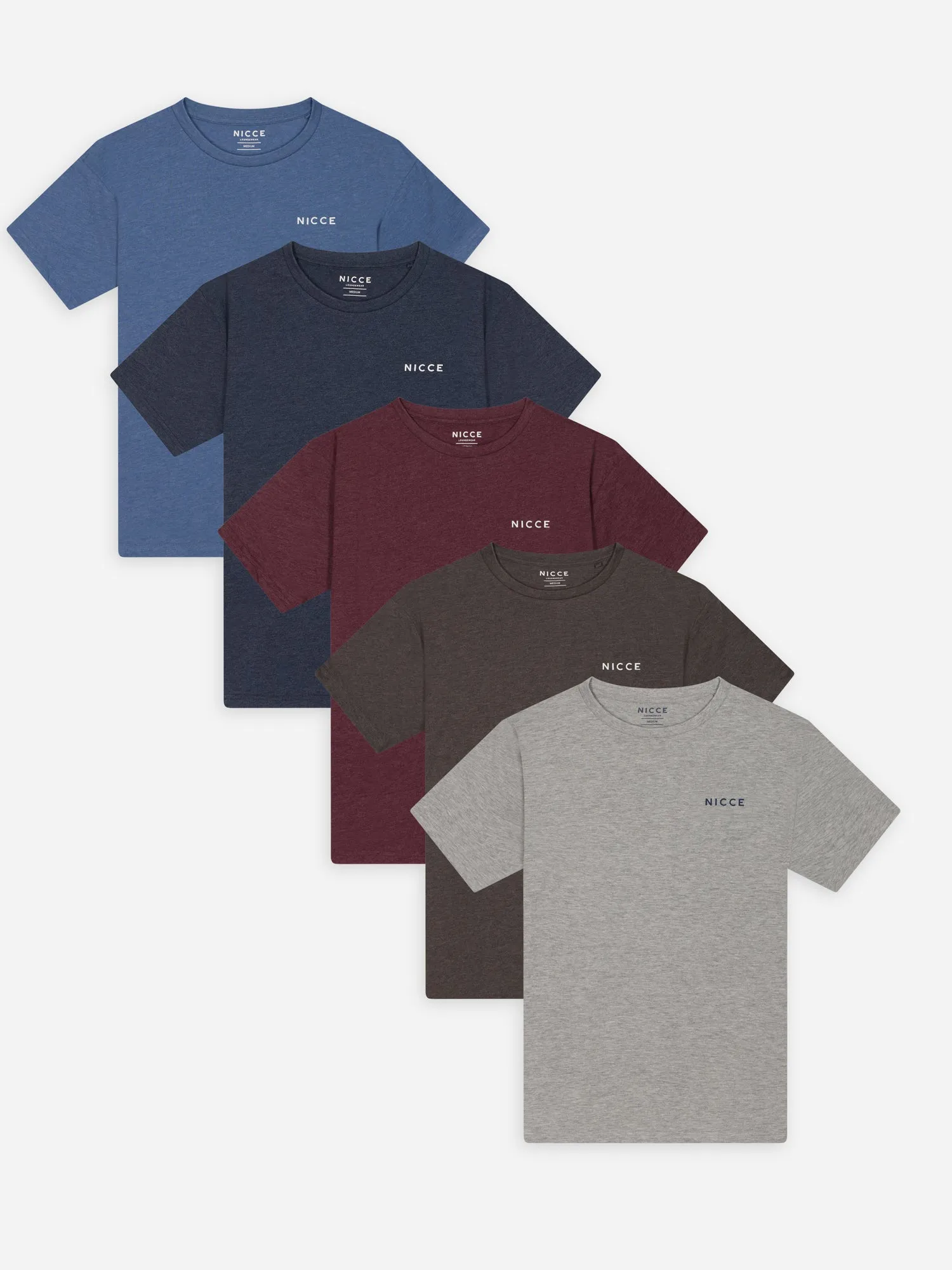 NICCE Medlar 5 Pack T-Shirts | Assorted sold by Nicce