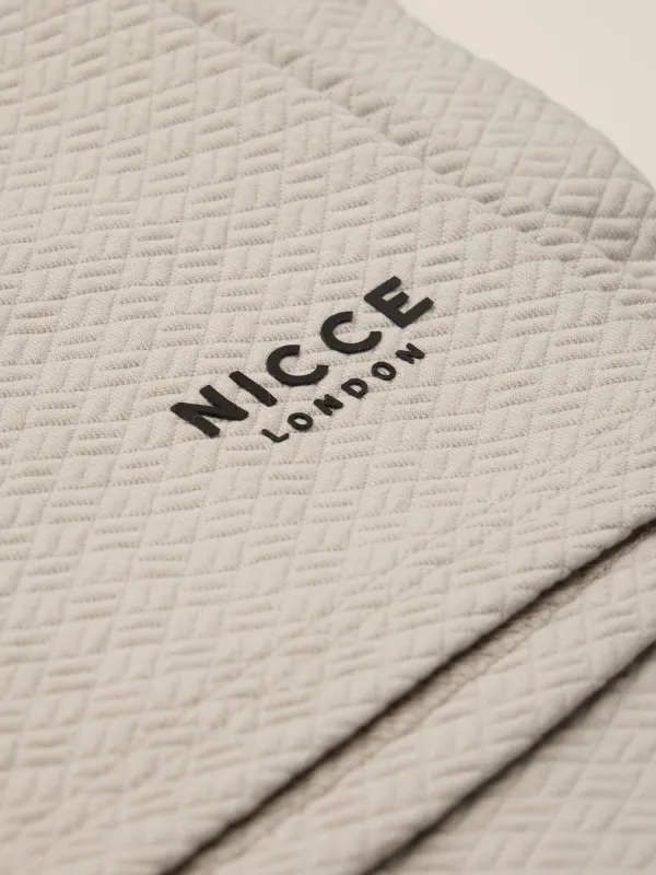 NICCE Mens Norrow T-Shirt & Short Set | Chalk Grey sold by Nicce