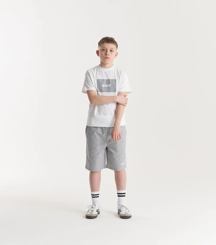 NICCE Juniors Repeater Shorts | Grey sold by Nicce