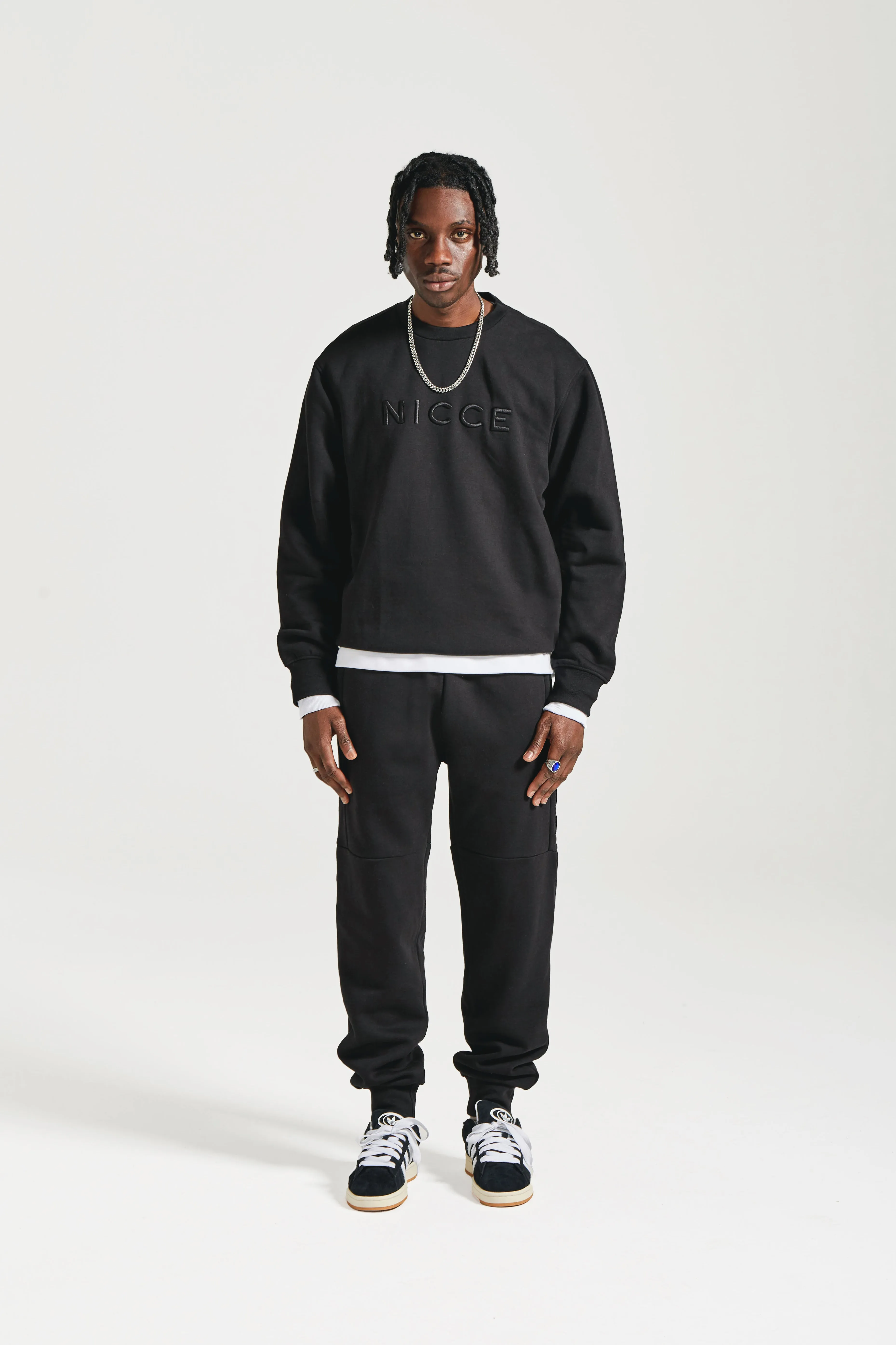 NICCE Mens Mercury Sweat & Jogger Tracksuit Set | Black sold by Nicce product image thumbnail 4