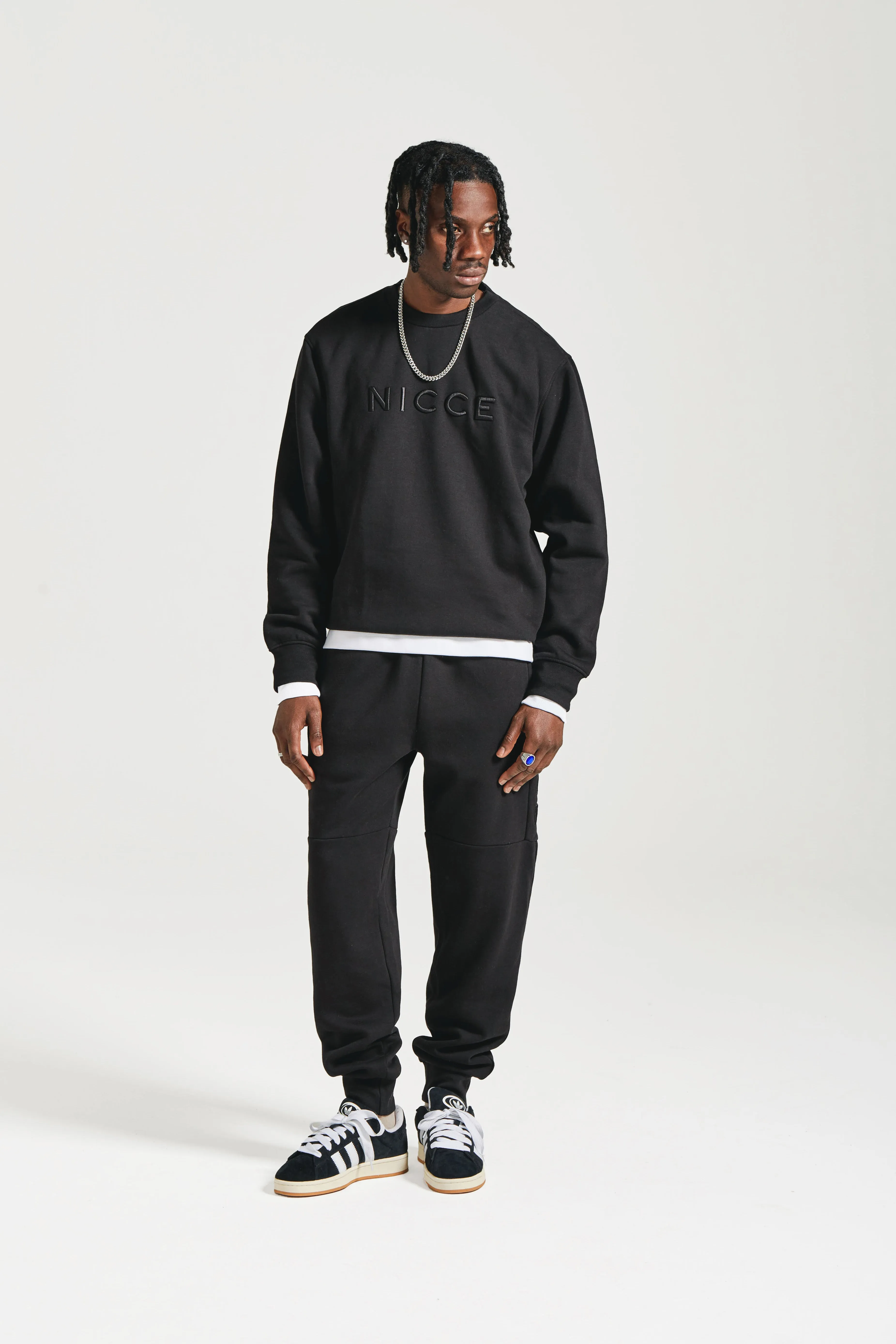 NICCE Mens Mercury Sweat & Jogger Tracksuit Set | Black sold by Nicce product image thumbnail 2