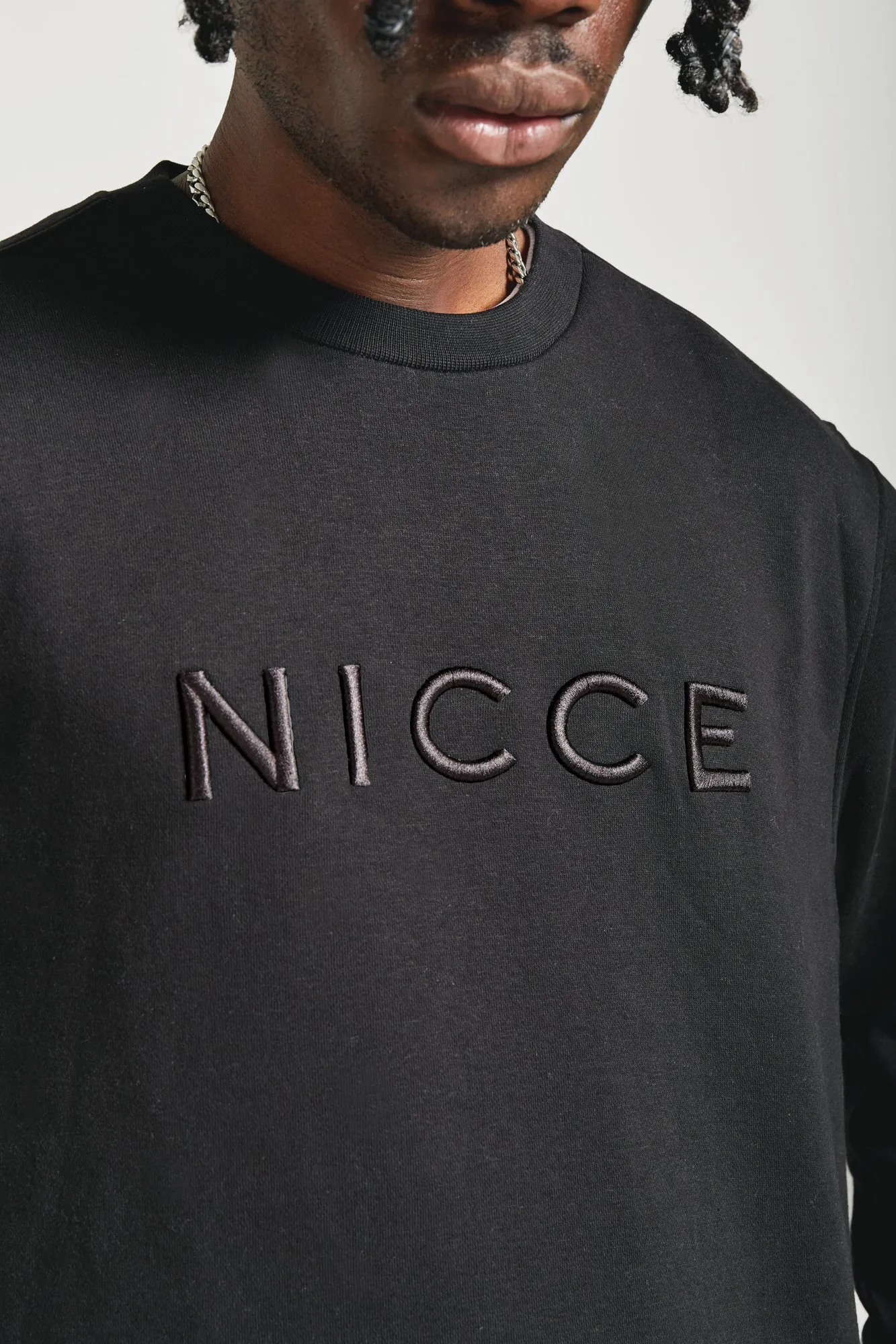 NICCE Mens Mercury Sweat & Jogger Tracksuit Set | Black sold by Nicce product image thumbnail 5