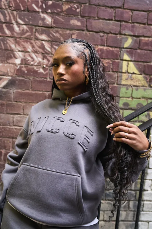 NICCE Womens Lunara Hoodie | Asphalt sold by Nicce