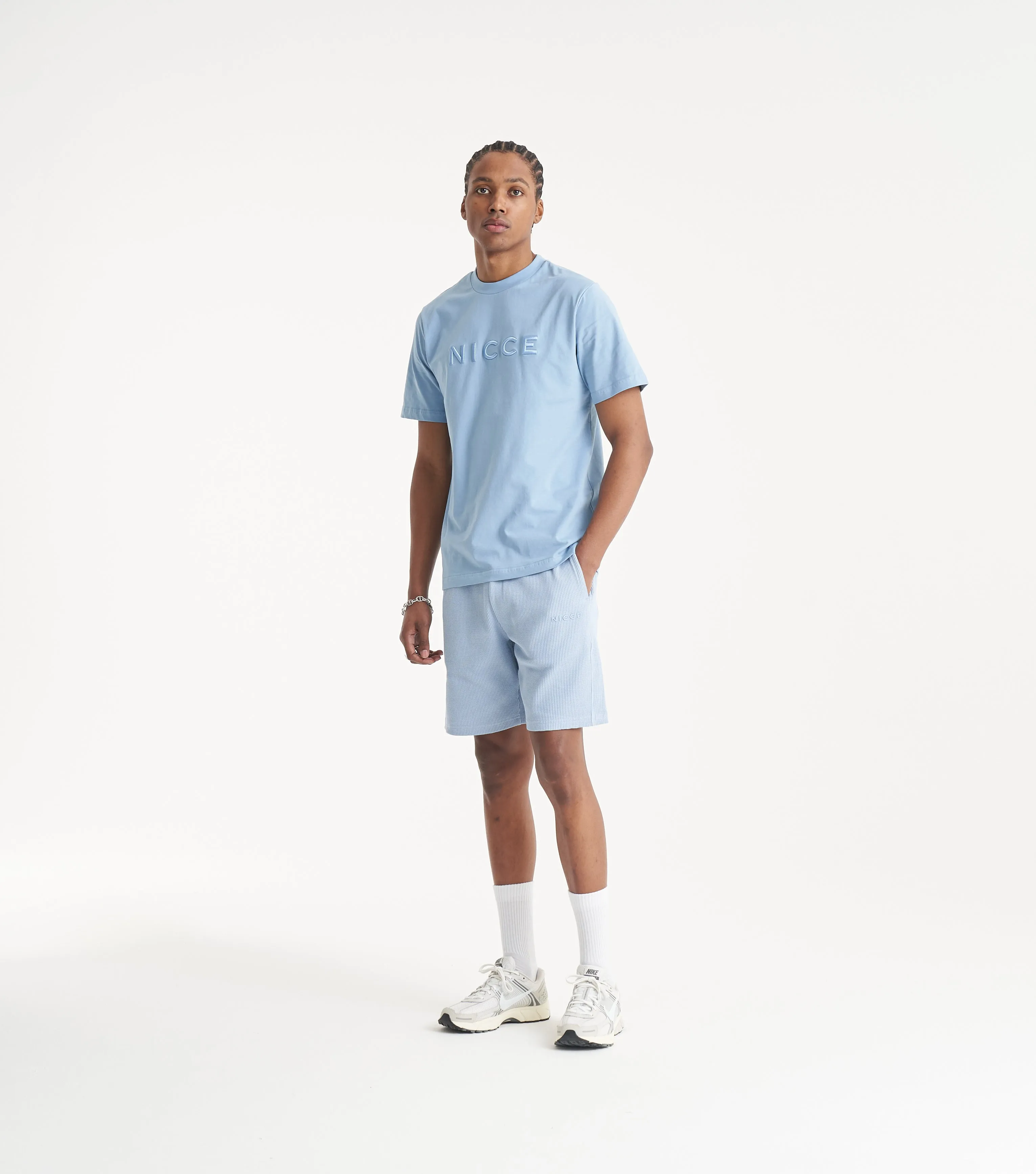 NICCE Mens Mercury T-Shirt | Light Blue sold by Nicce
