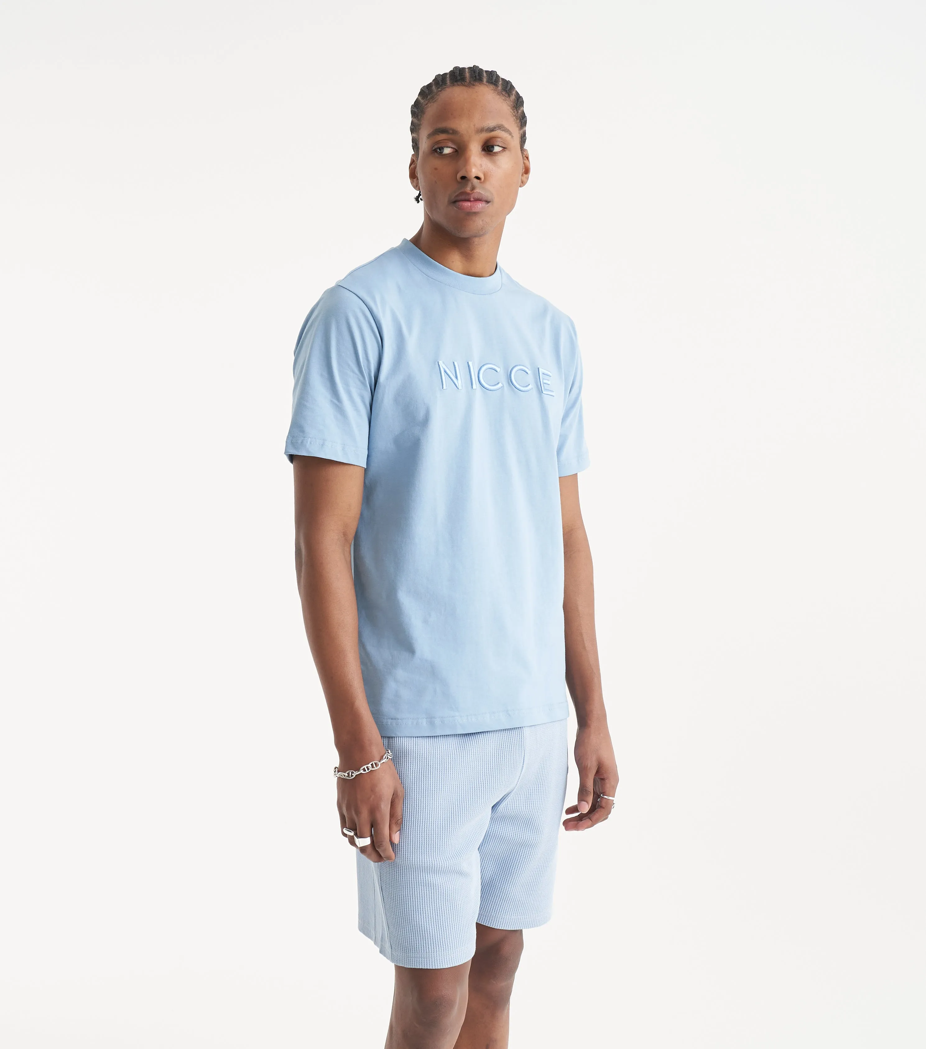 NICCE Mens Mercury T-Shirt | Light Blue sold by Nicce product image thumbnail 5