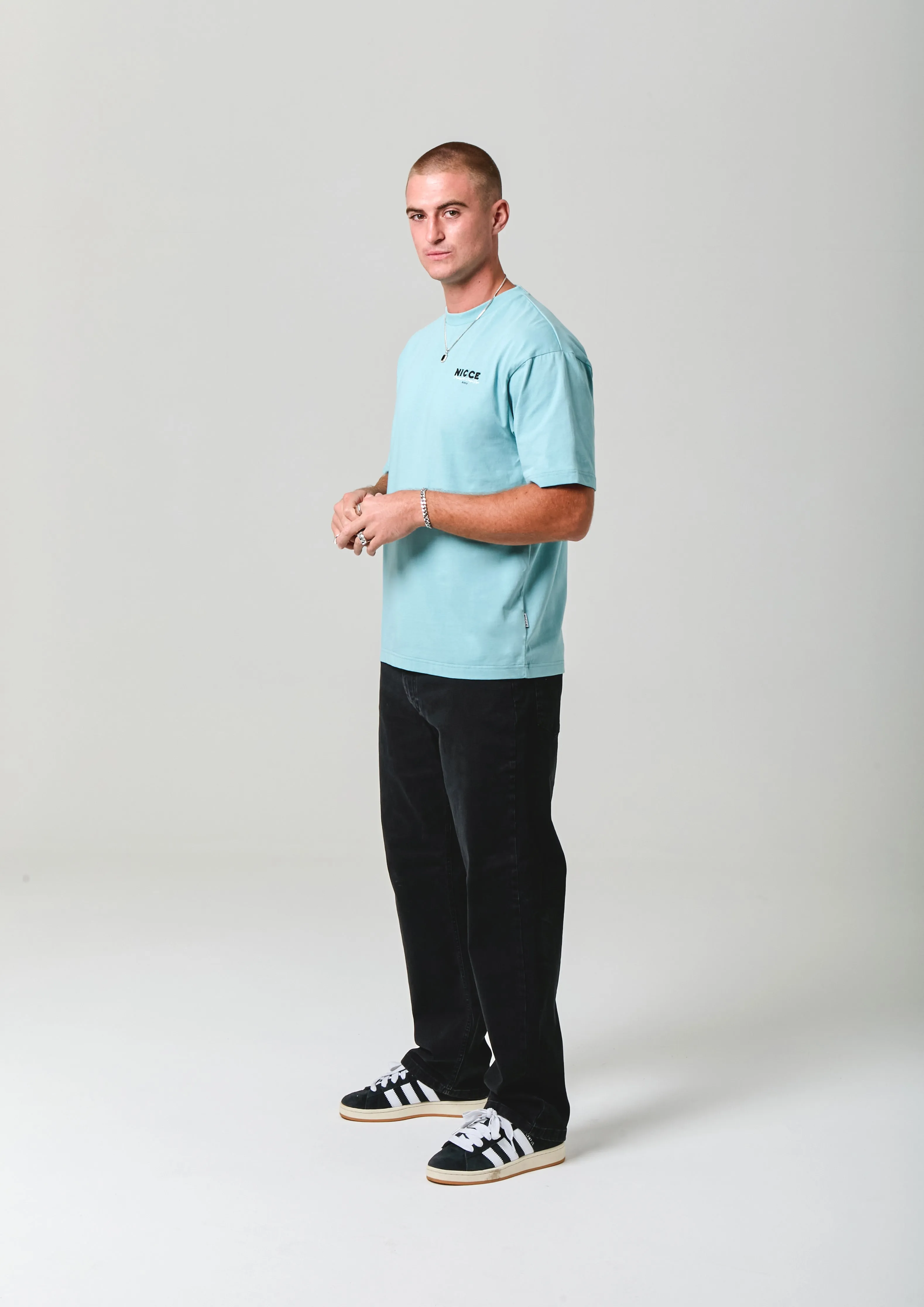 NICCE Mens Meridian T-Shirt | Blue sold by Nicce product image thumbnail 3