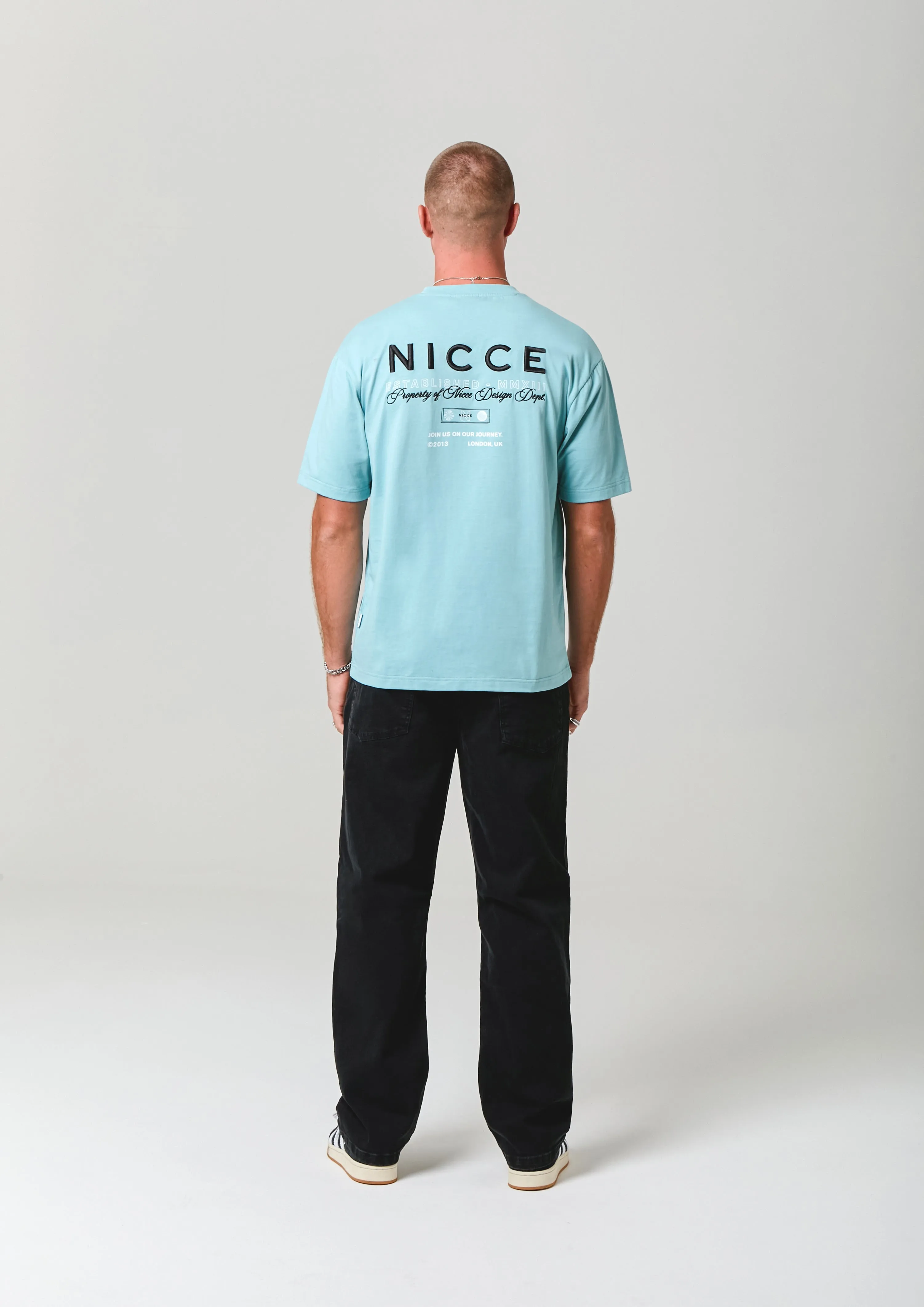 NICCE Mens Meridian T-Shirt | Blue sold by Nicce product image thumbnail 5