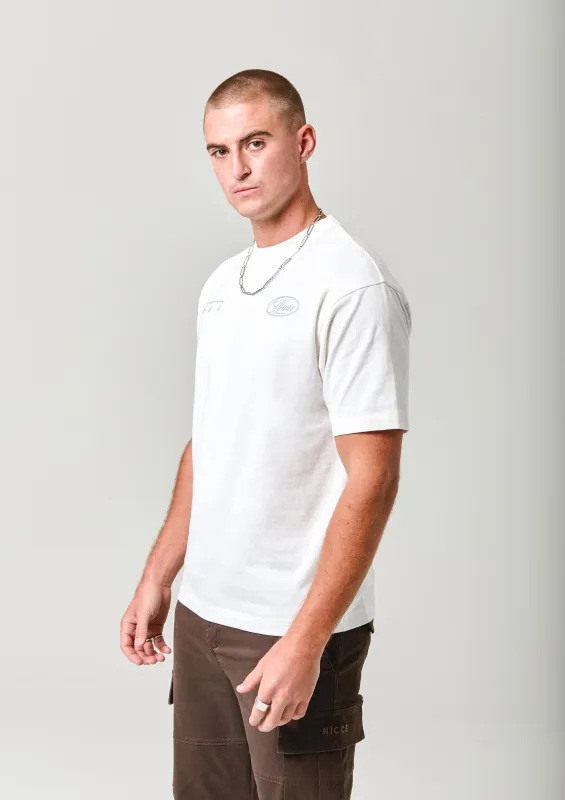 NICCE Mens Grant T-Shirt | Off White sold by Nicce