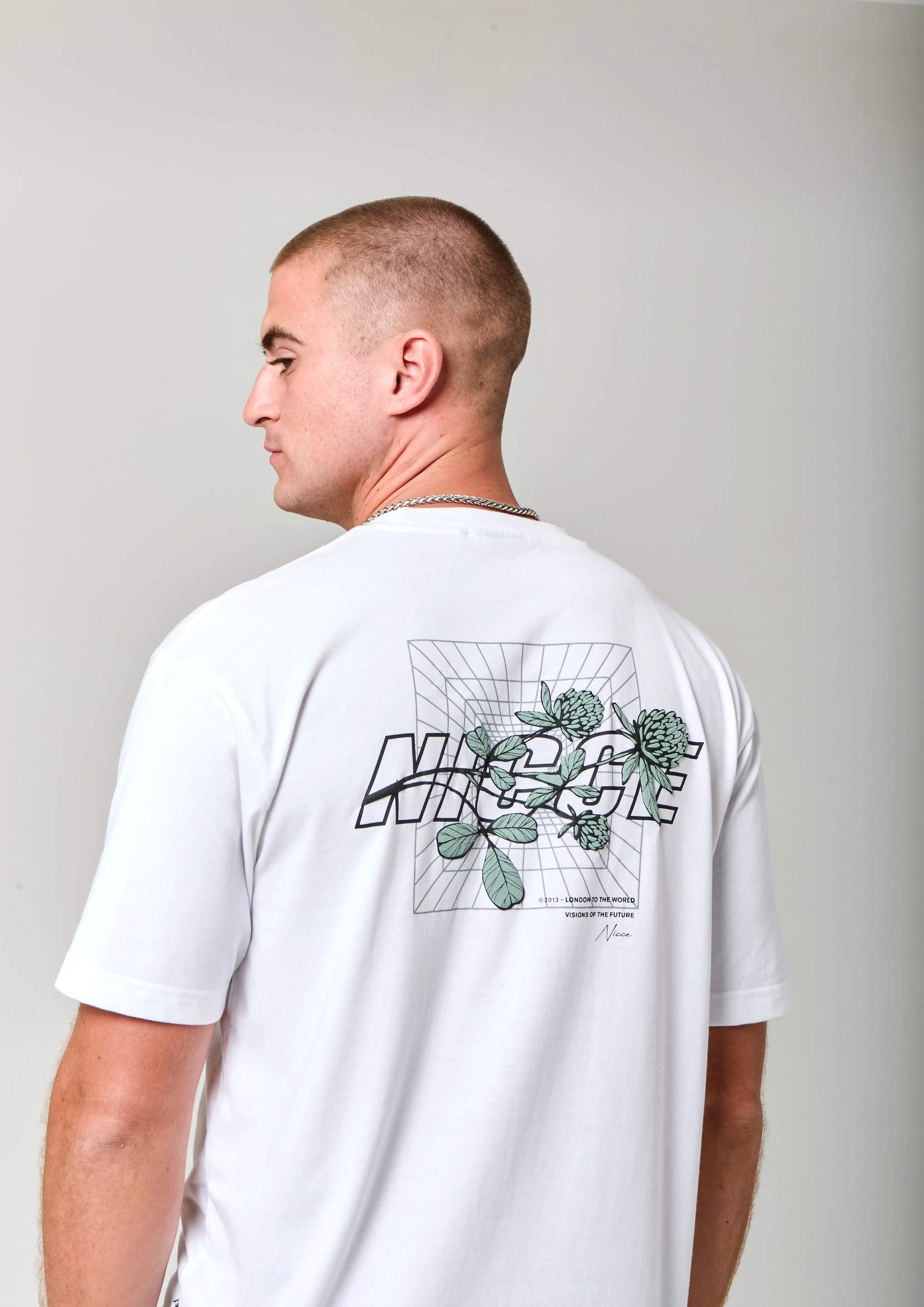 NICCE Mens Essence T-Shirt | White sold by Nicce product image thumbnail 5