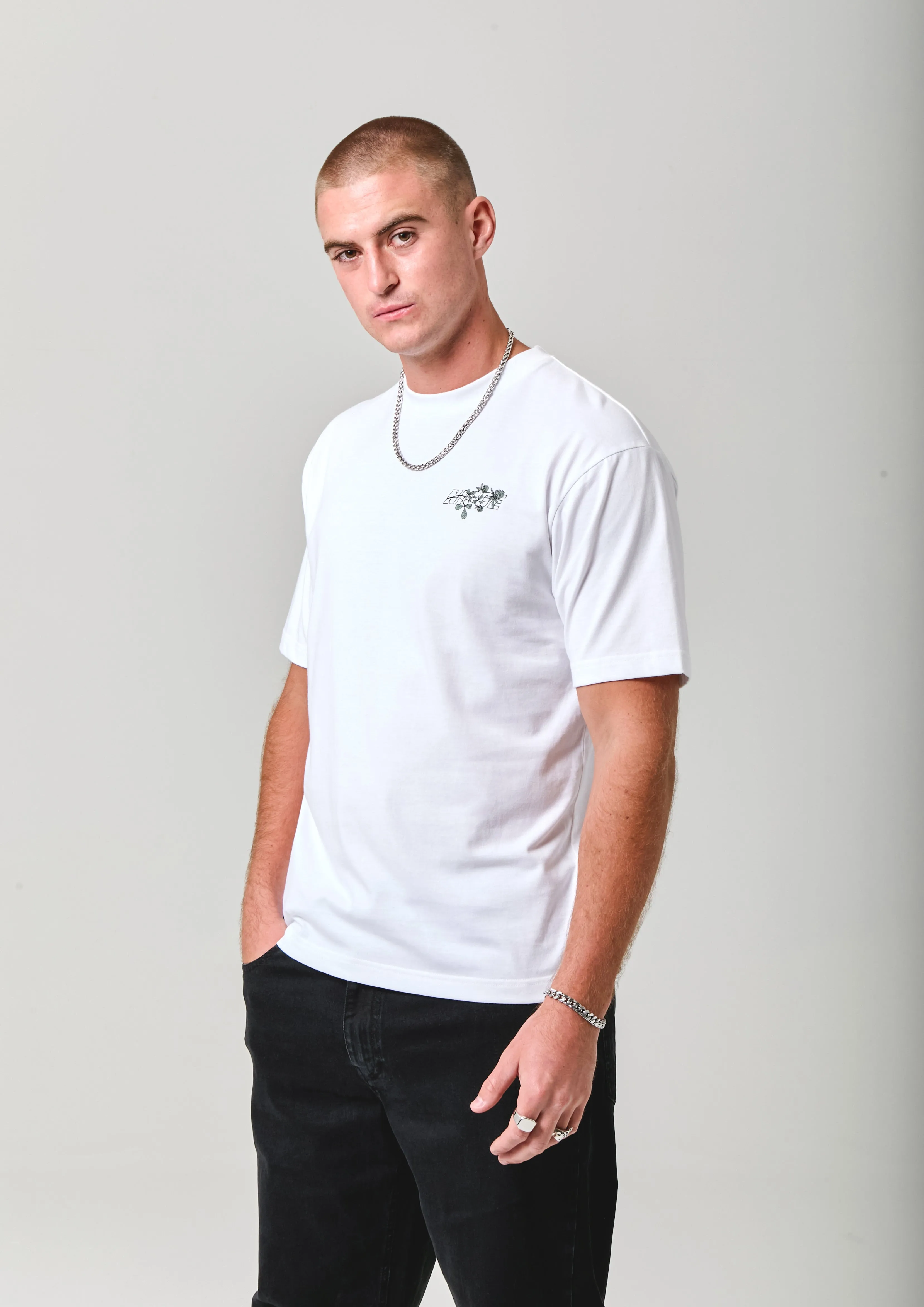 NICCE Mens Essence T-Shirt | White sold by Nicce
