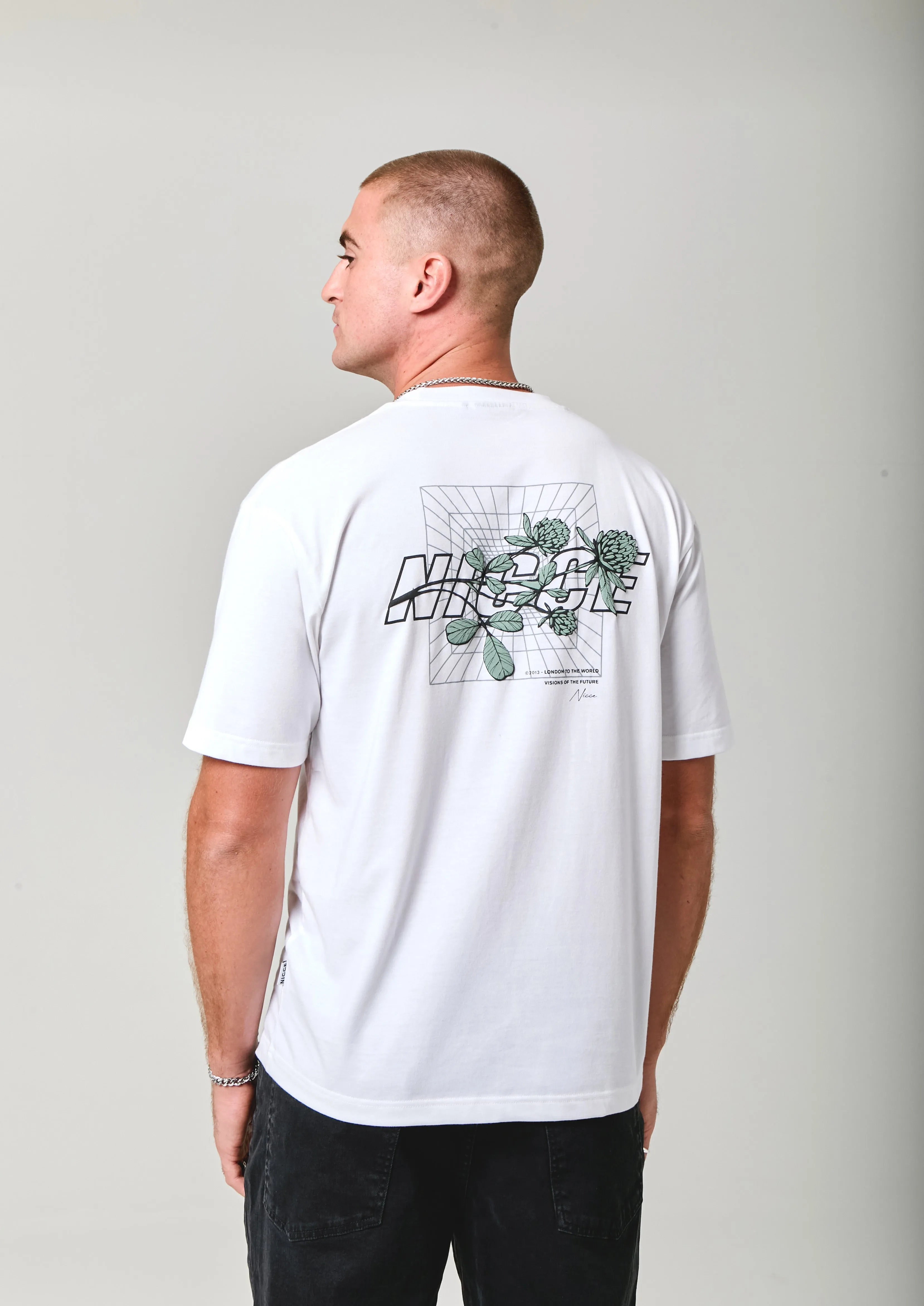 NICCE Mens Essence T-Shirt | White sold by Nicce product image thumbnail 3