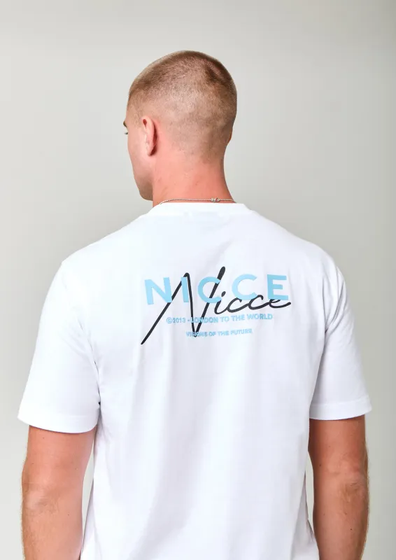 NICCE Mens World Essentials T-Shirt | White sold by Nicce