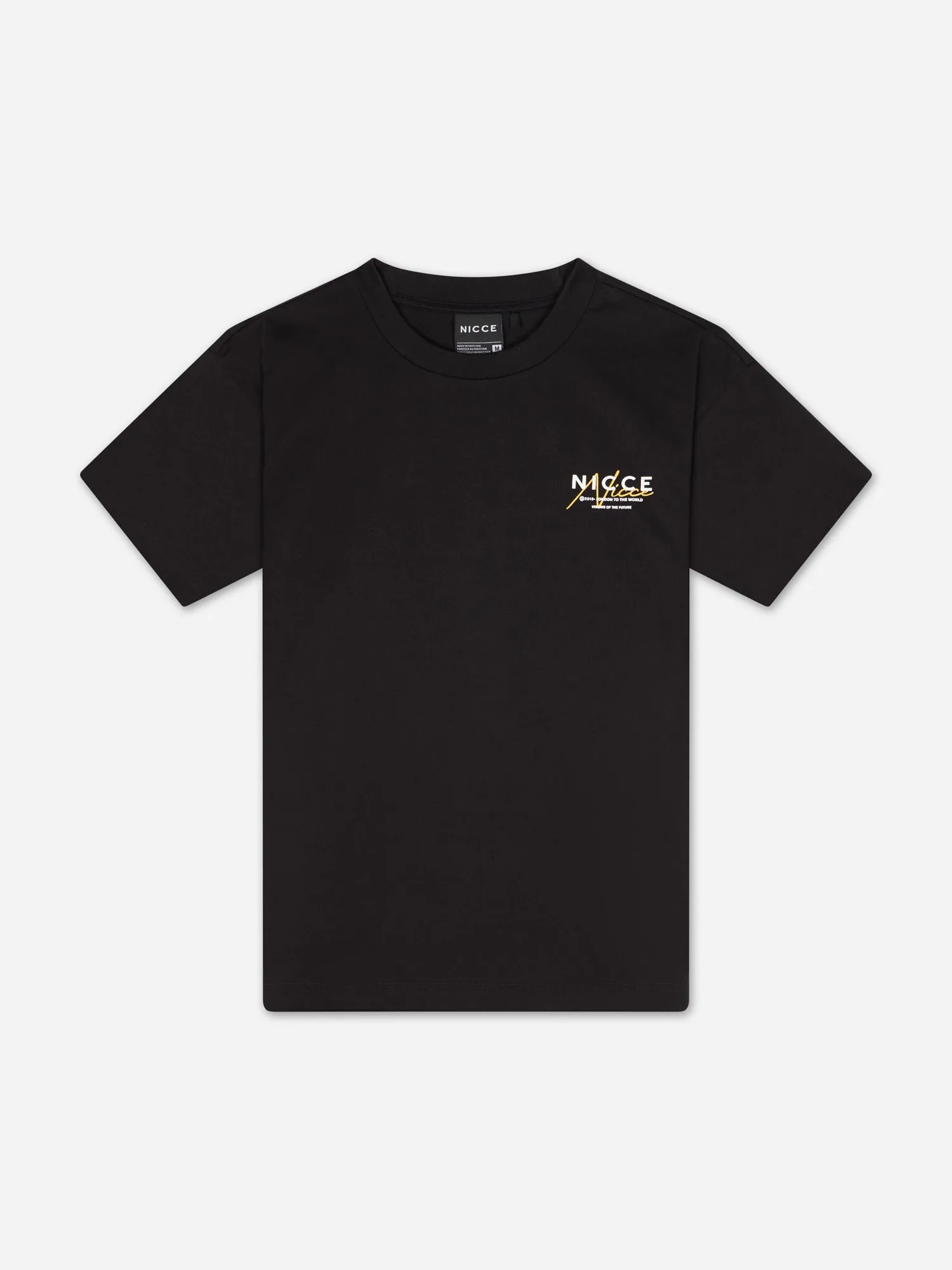 NICCE Mens World Essentials T-Shirt | Black sold by Nicce product image thumbnail 5