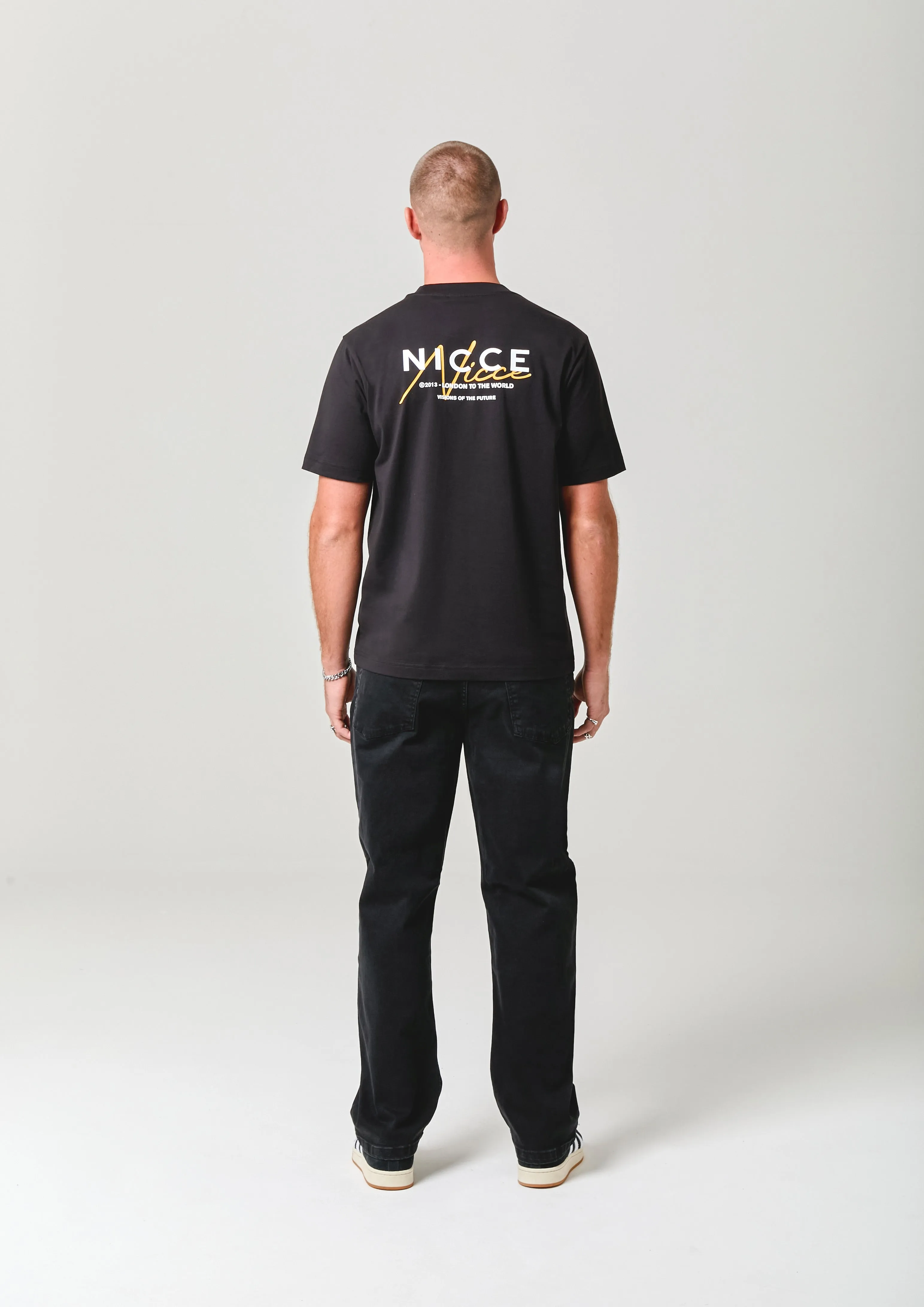 NICCE Mens World Essentials T-Shirt | Black sold by Nicce product image thumbnail 4