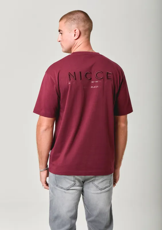 NICCE Mens Script Essential T-Shirt | Fig sold by Nicce