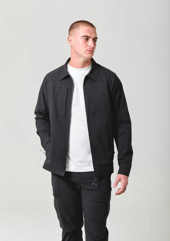 NICCE Mens Odyssey Shacket | Black sold by Nicce