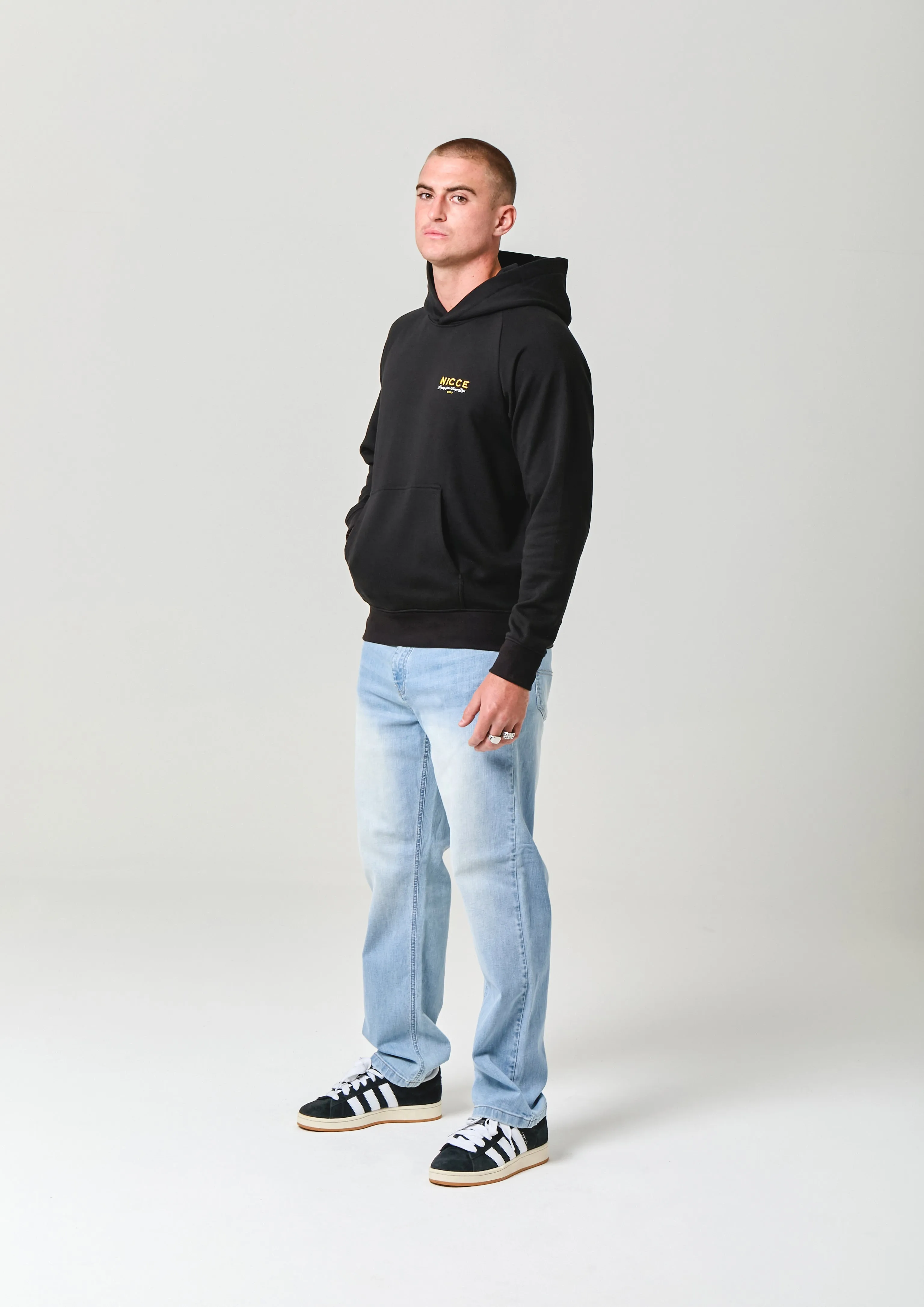 NICCE Mens Meridian Hoodie | Black sold by Nicce product image thumbnail 3
