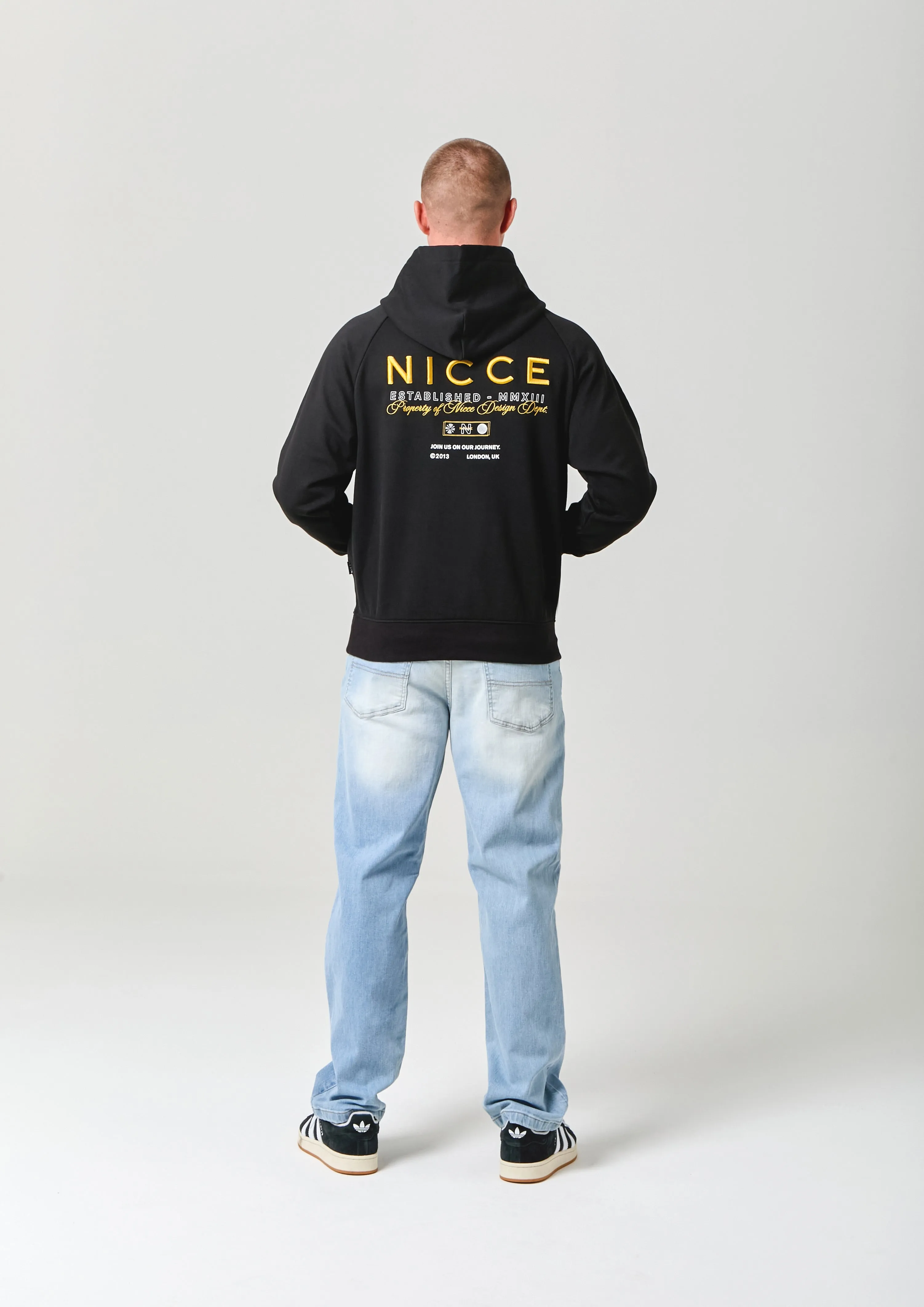NICCE Mens Meridian Hoodie | Black sold by Nicce product image thumbnail 4