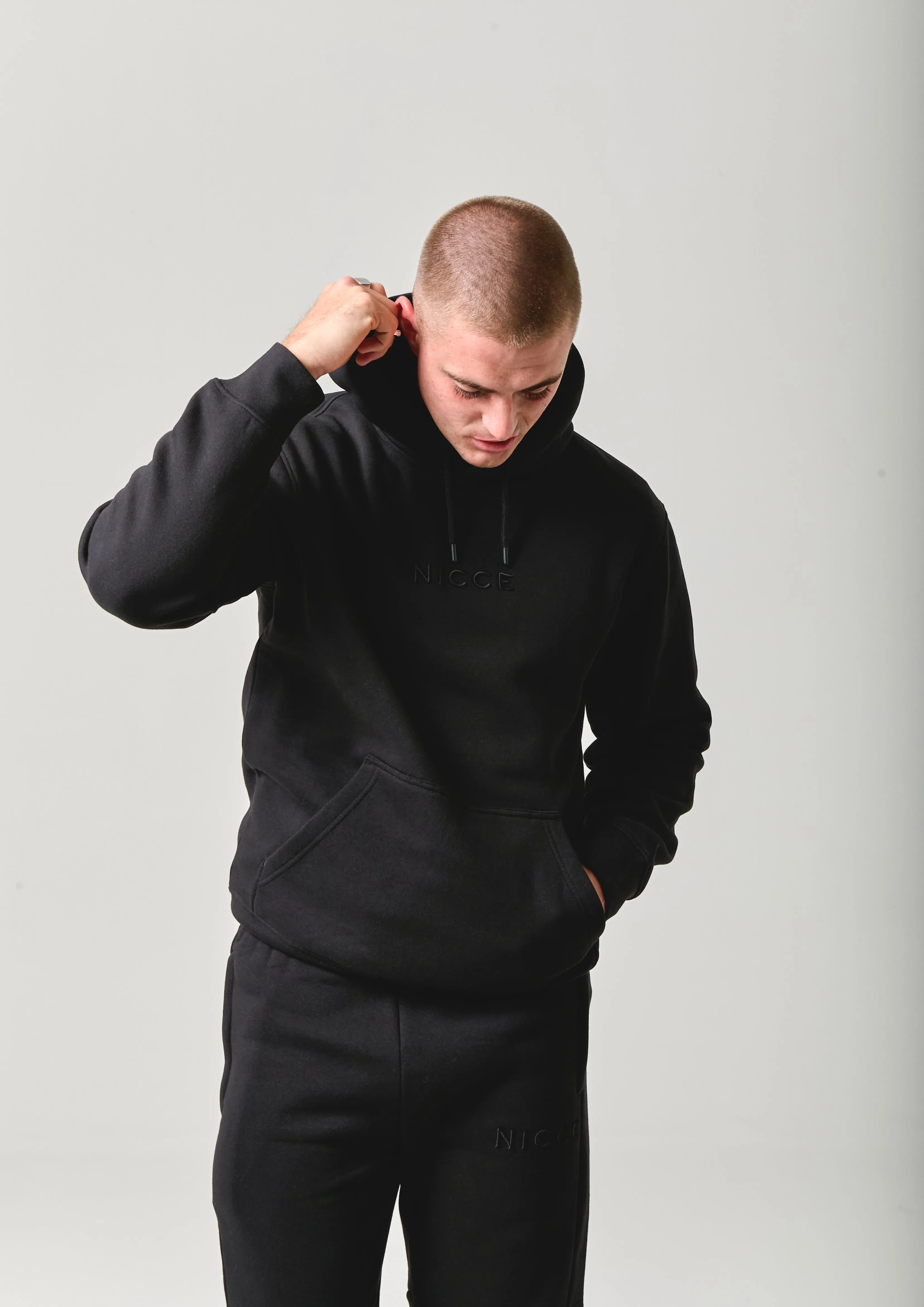 NICCE Mens Mini Mercury Hoodie & Jogger Tracksuit Set | Black sold by Nicce product image thumbnail 3