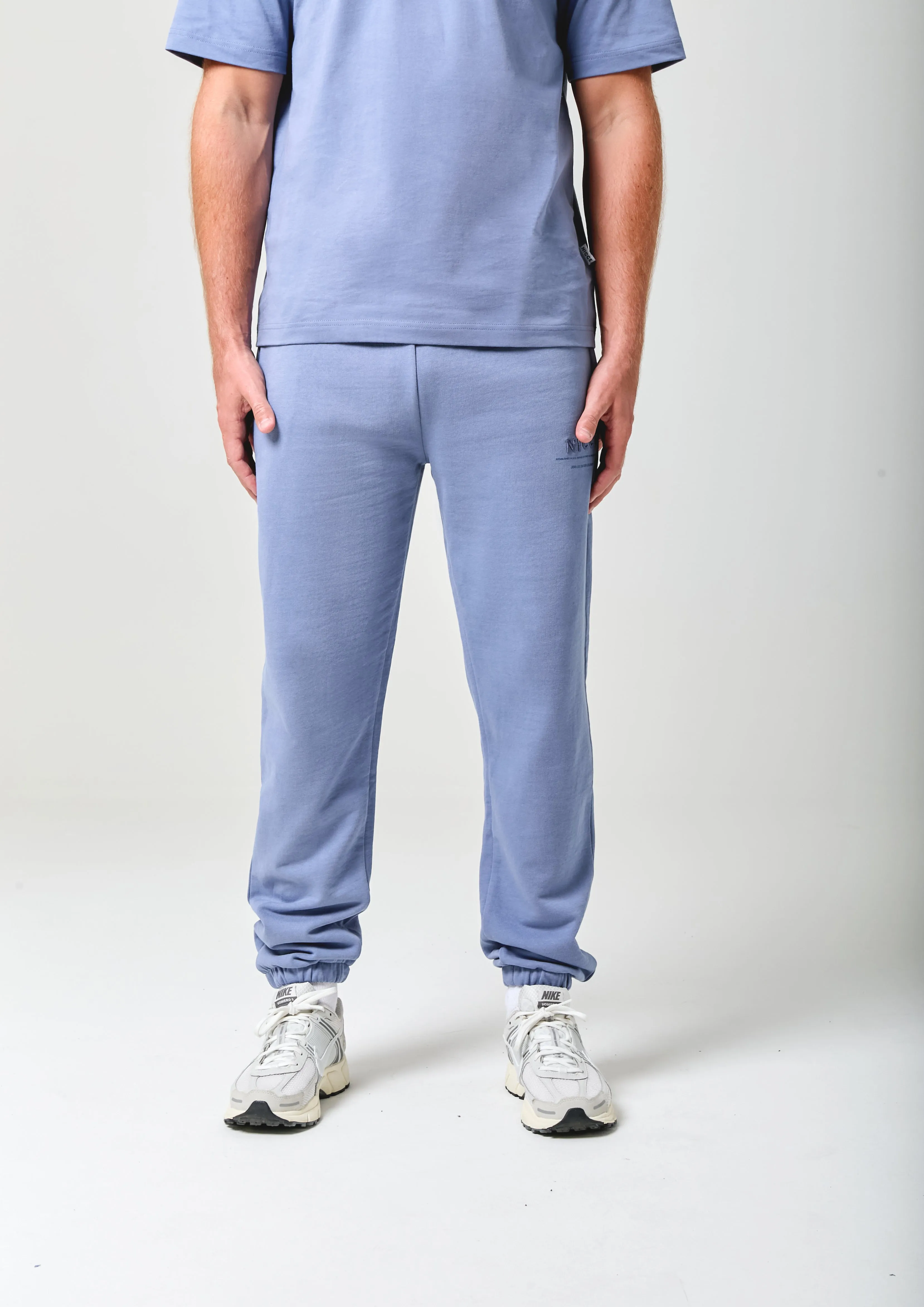 NICCE Mens Script Essential Joggers | Element Blue sold by Nicce product image thumbnail 2