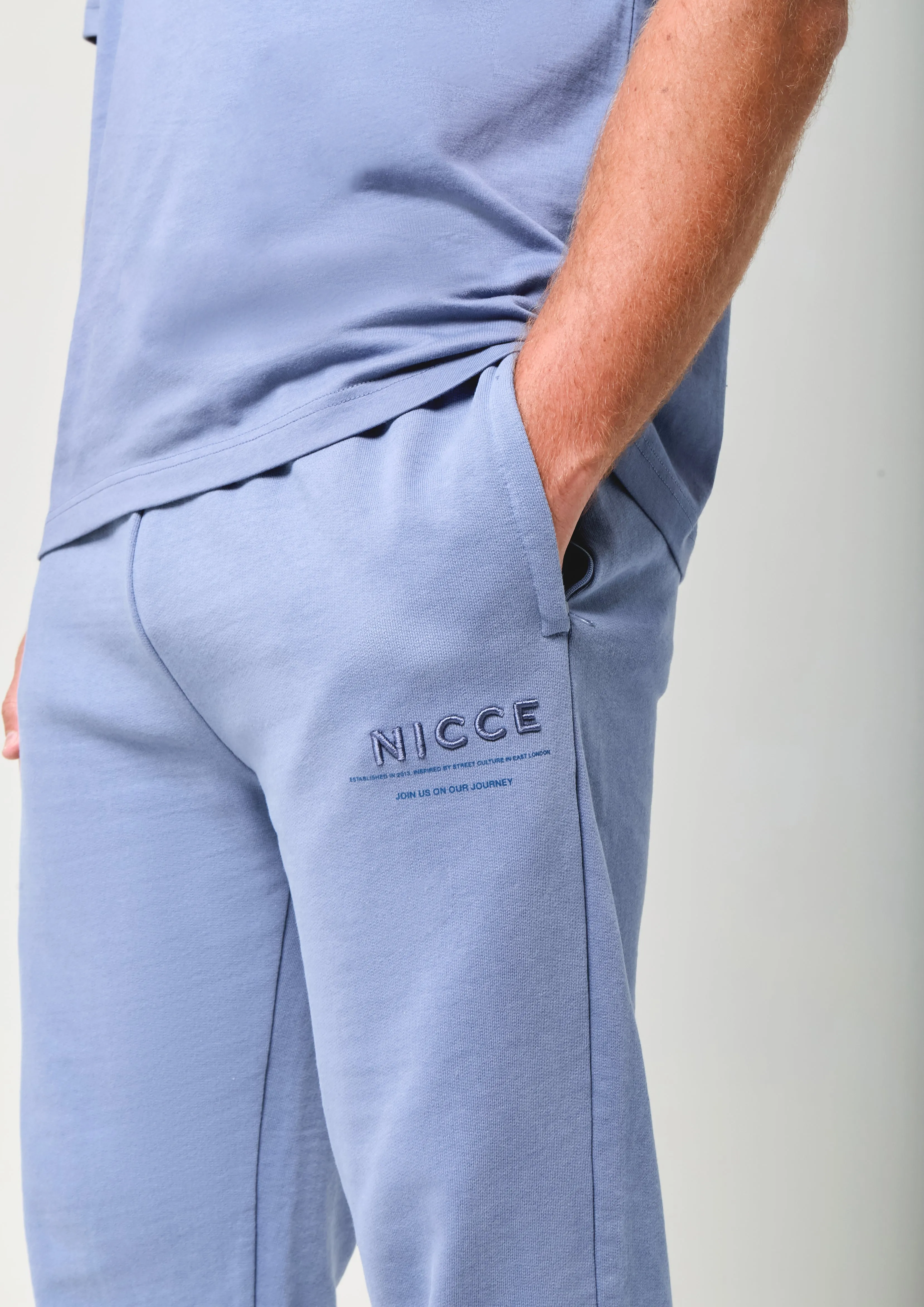 NICCE Mens Script Essential Joggers | Element Blue sold by Nicce product image thumbnail 5