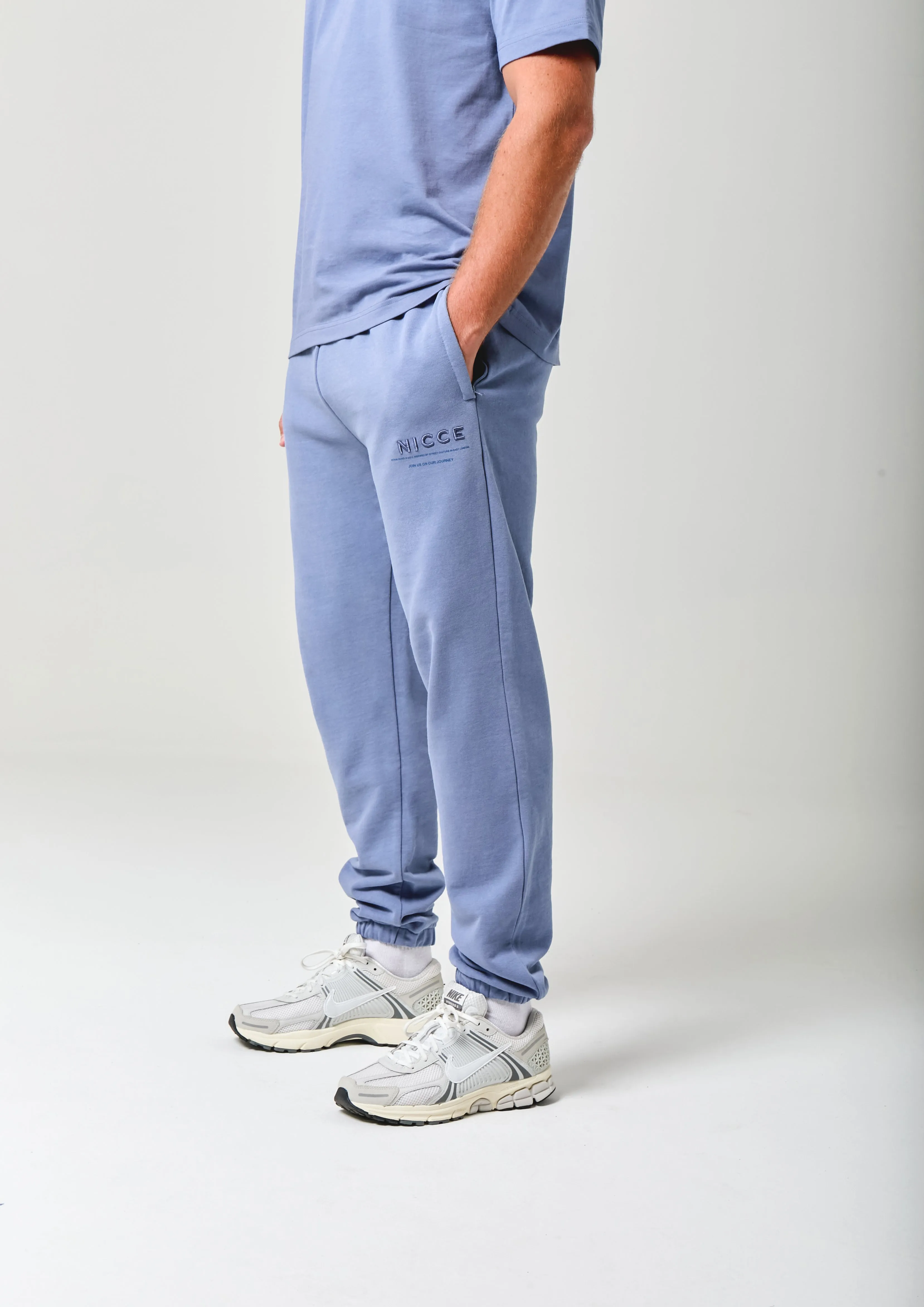 NICCE Mens Script Essential Joggers | Element Blue sold by Nicce product image thumbnail 3