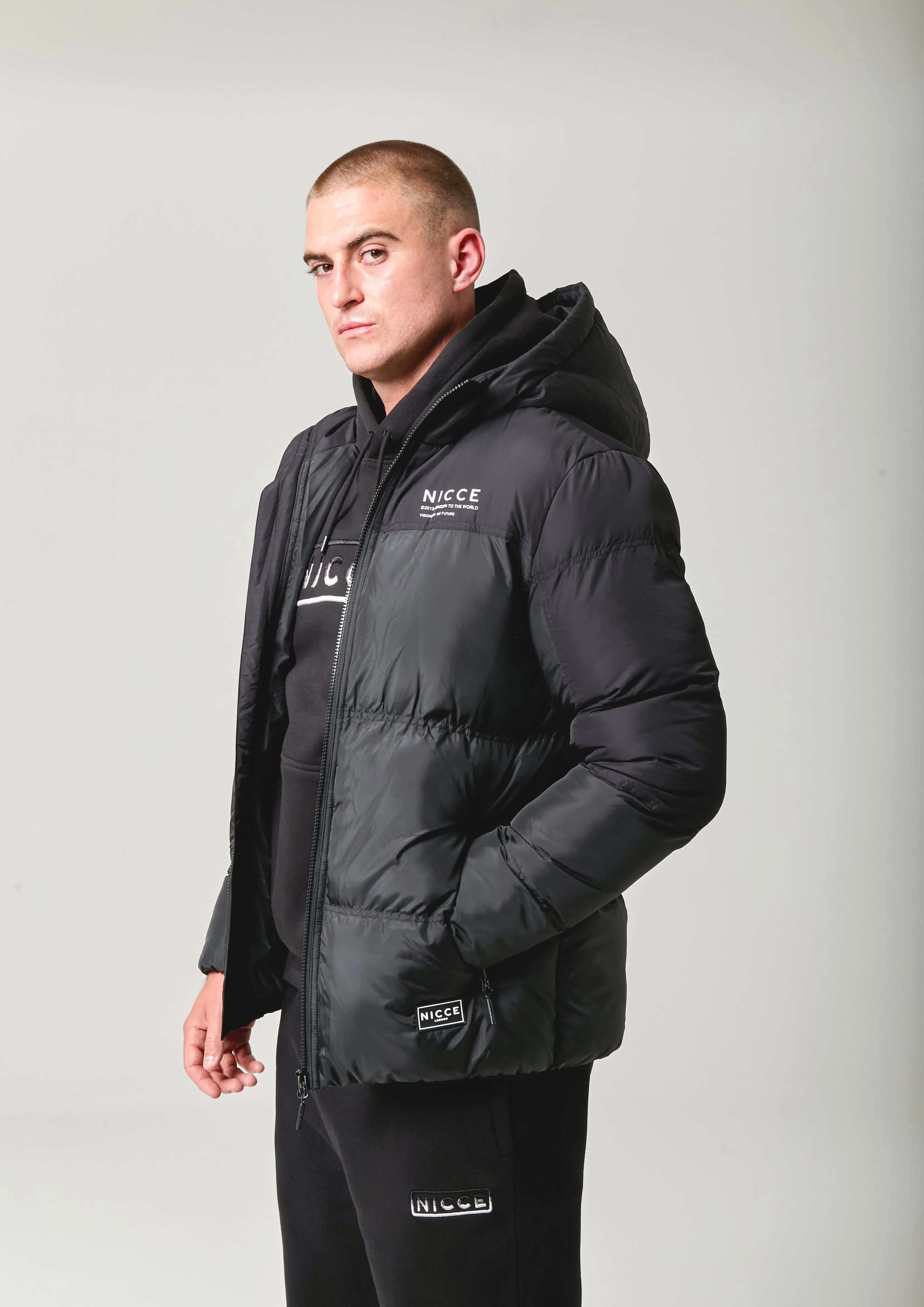 NICCE Mens Pichel Jacket | Black sold by Nicce product image thumbnail 3