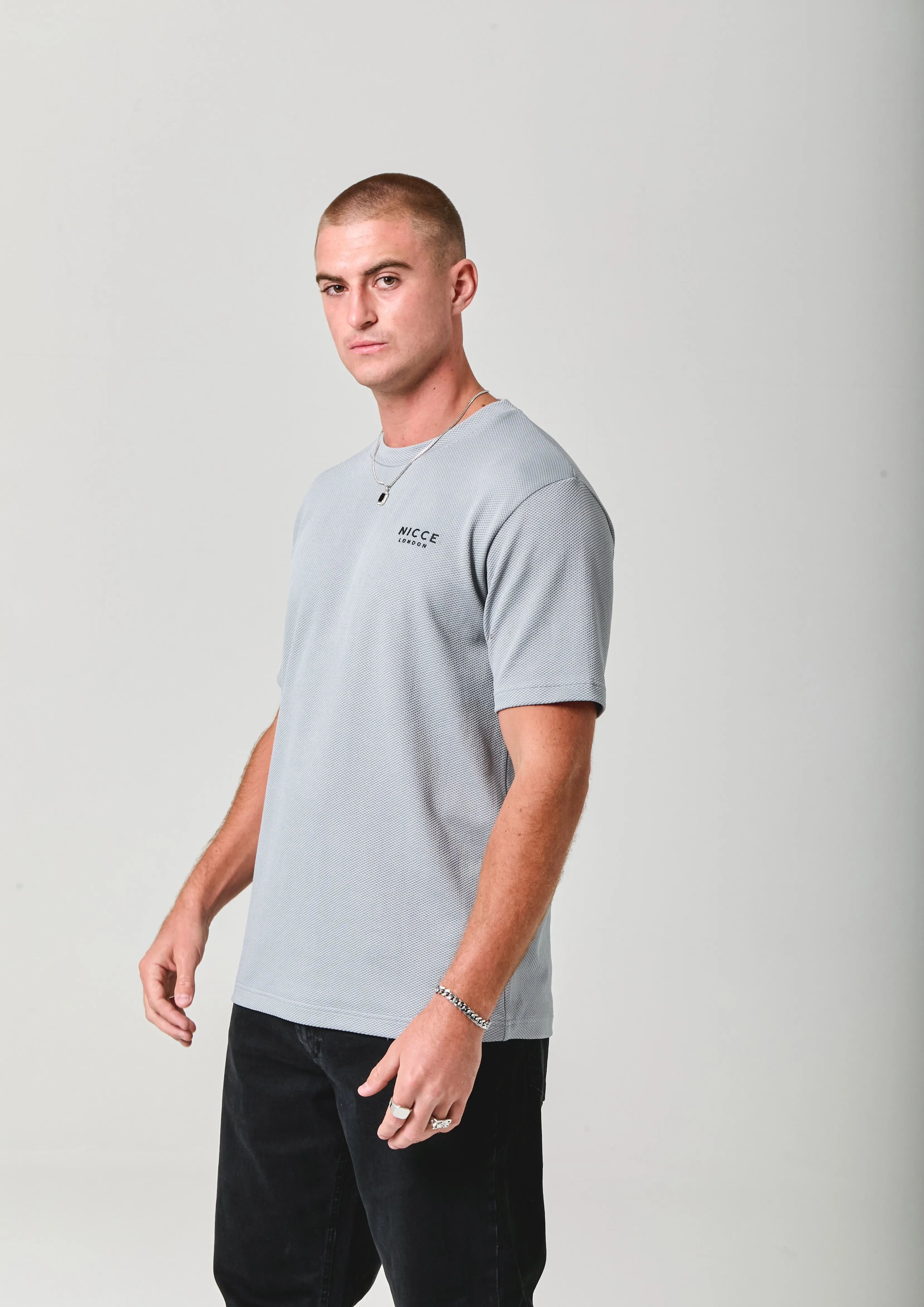 NICCE Mens Peacey T-Shirt | Circular Grey sold by Nicce product image thumbnail 2