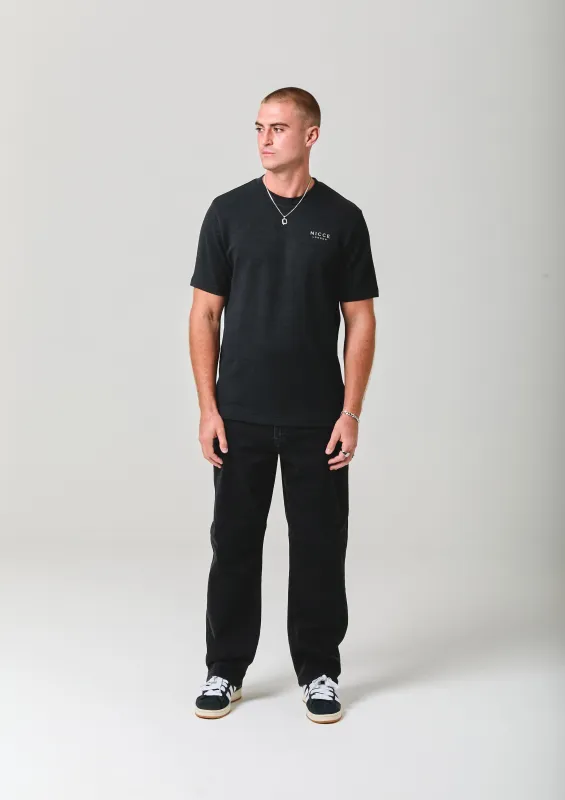 NICCE Mens Peacey T-Shirt | Black sold by Nicce