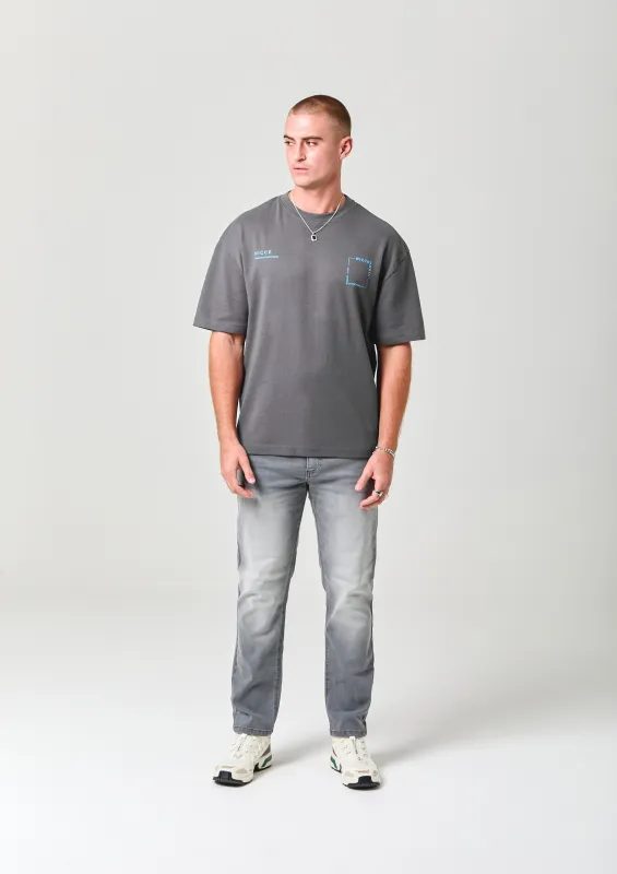 NICCE Mens Tootone T-Shirt | Coal made by Nicce
