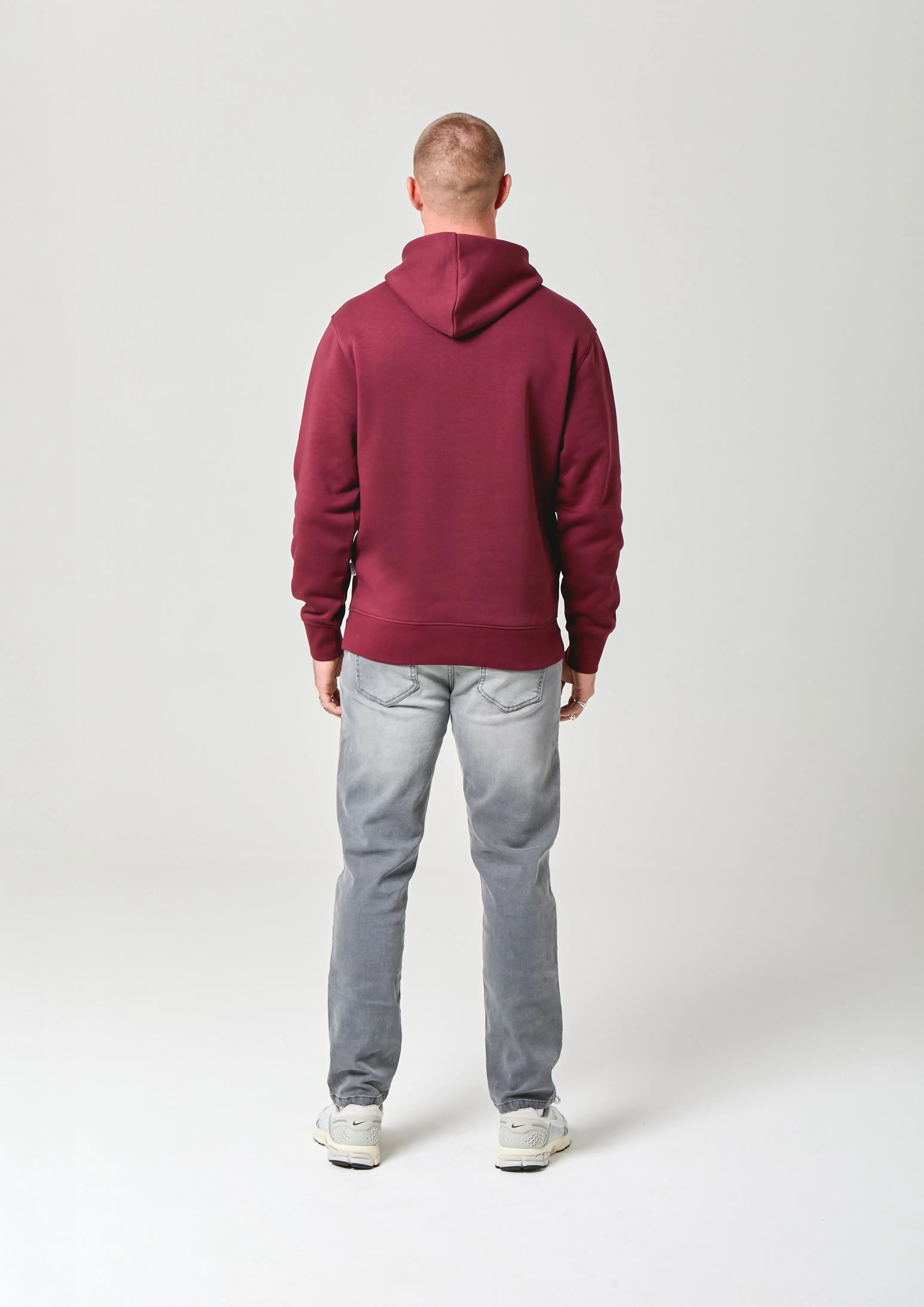 NICCE Mens Mercury Hoodie | Burgundy sold by Nicce product image thumbnail 4