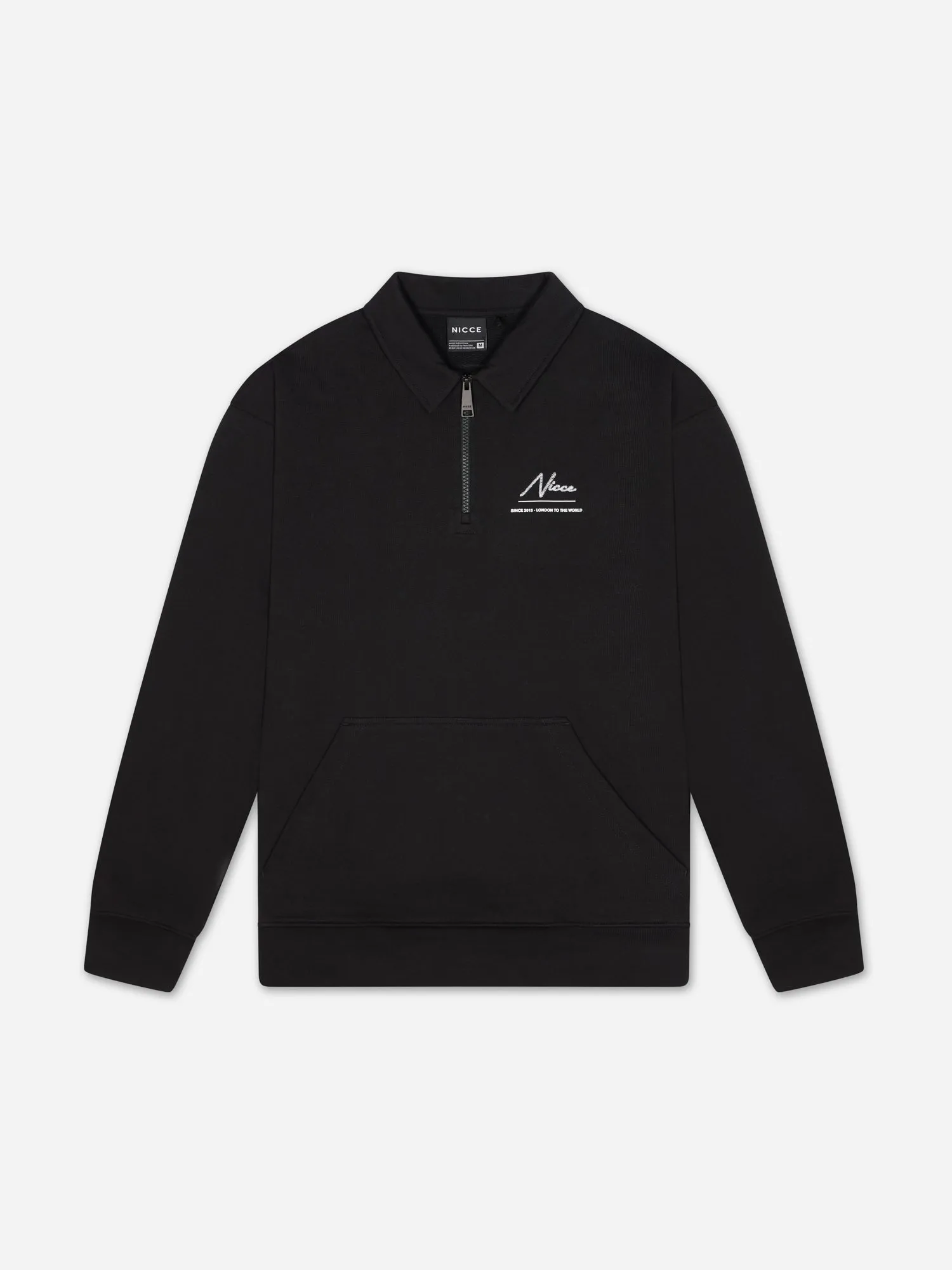 NICCE Mens Exalt 1/4 Zip Sweat | Black sold by Nicce product image thumbnail 5